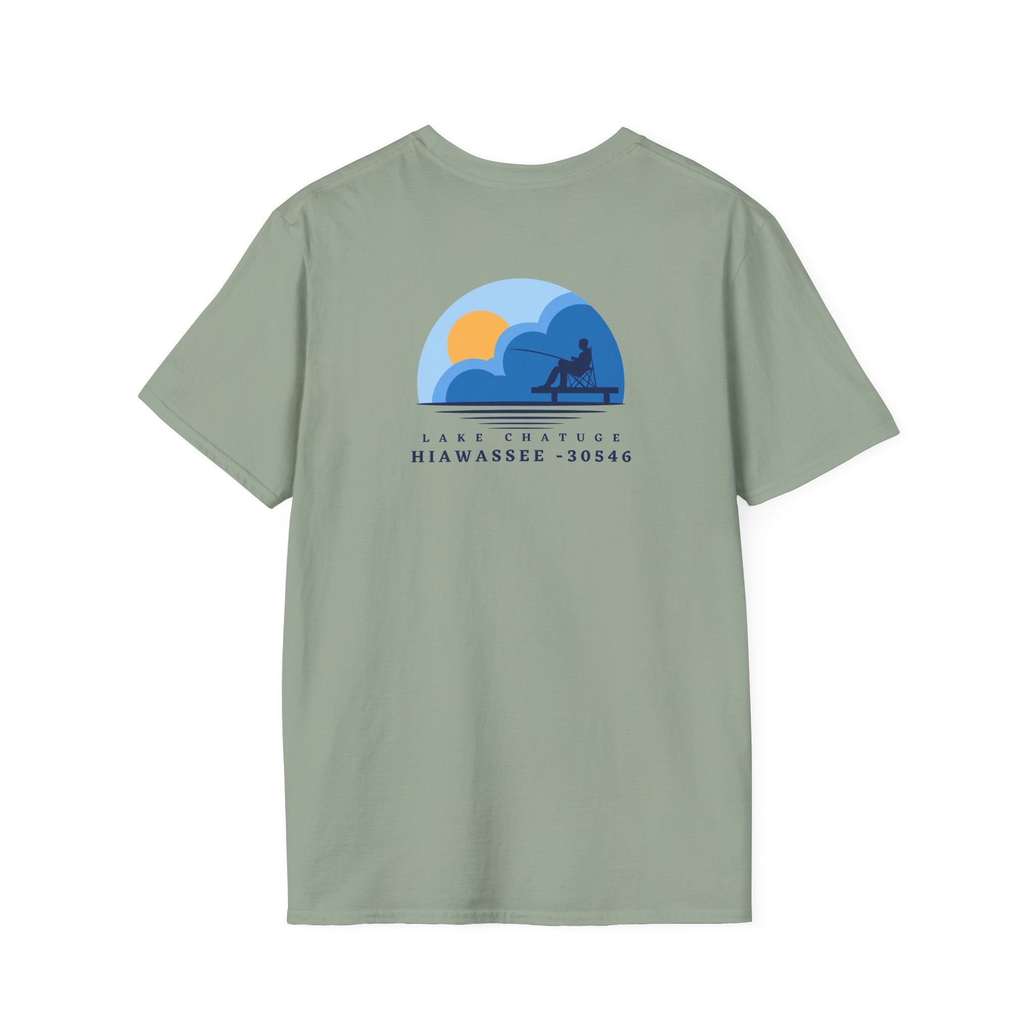 Adult t-shirt, Lake Fishing Graphic, by 515Gear.com | Hiawassee, GA | 30546