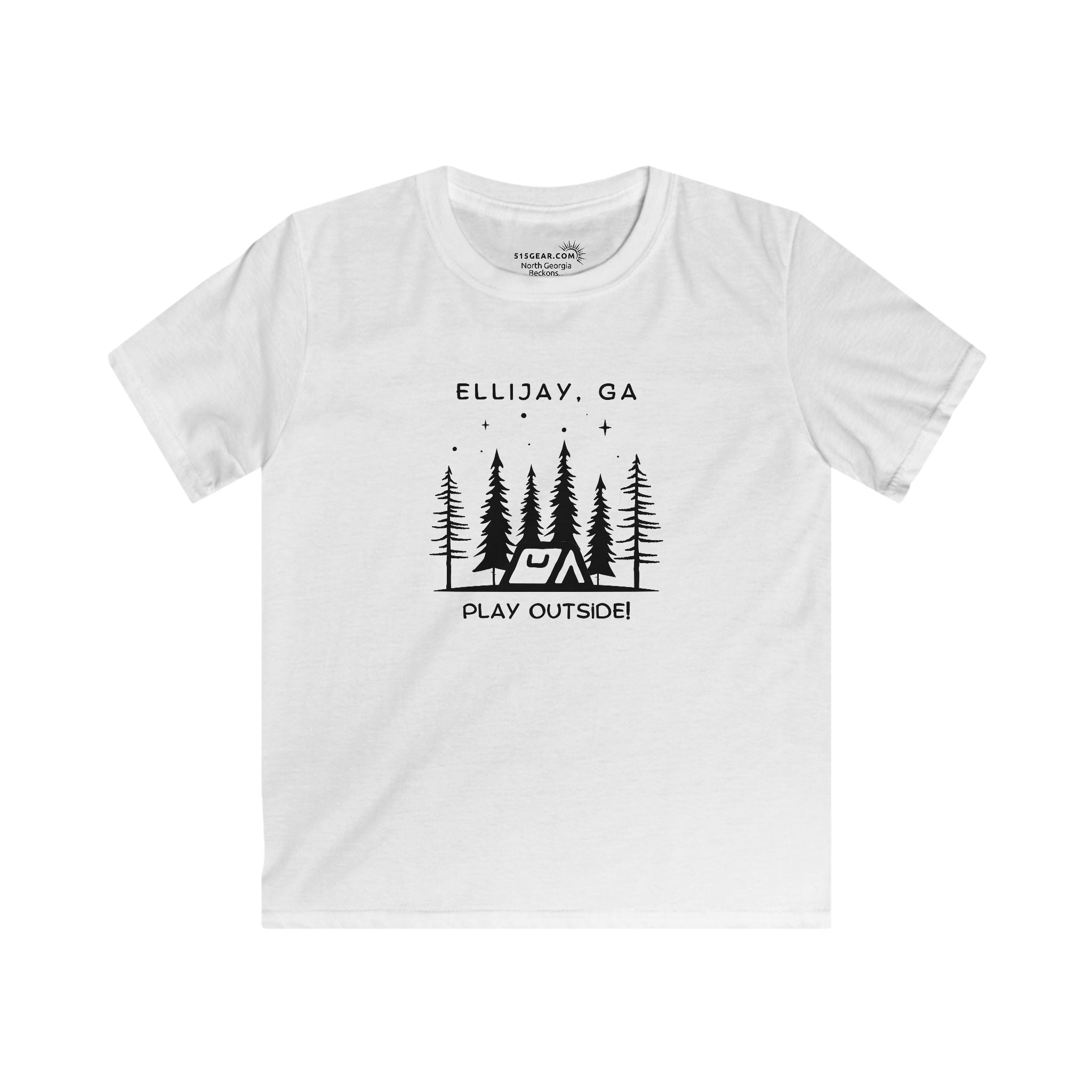 Kid’s T-Shirt, North GA Camping, by 515Gear.com | Ellijay, GA | Play Outside!