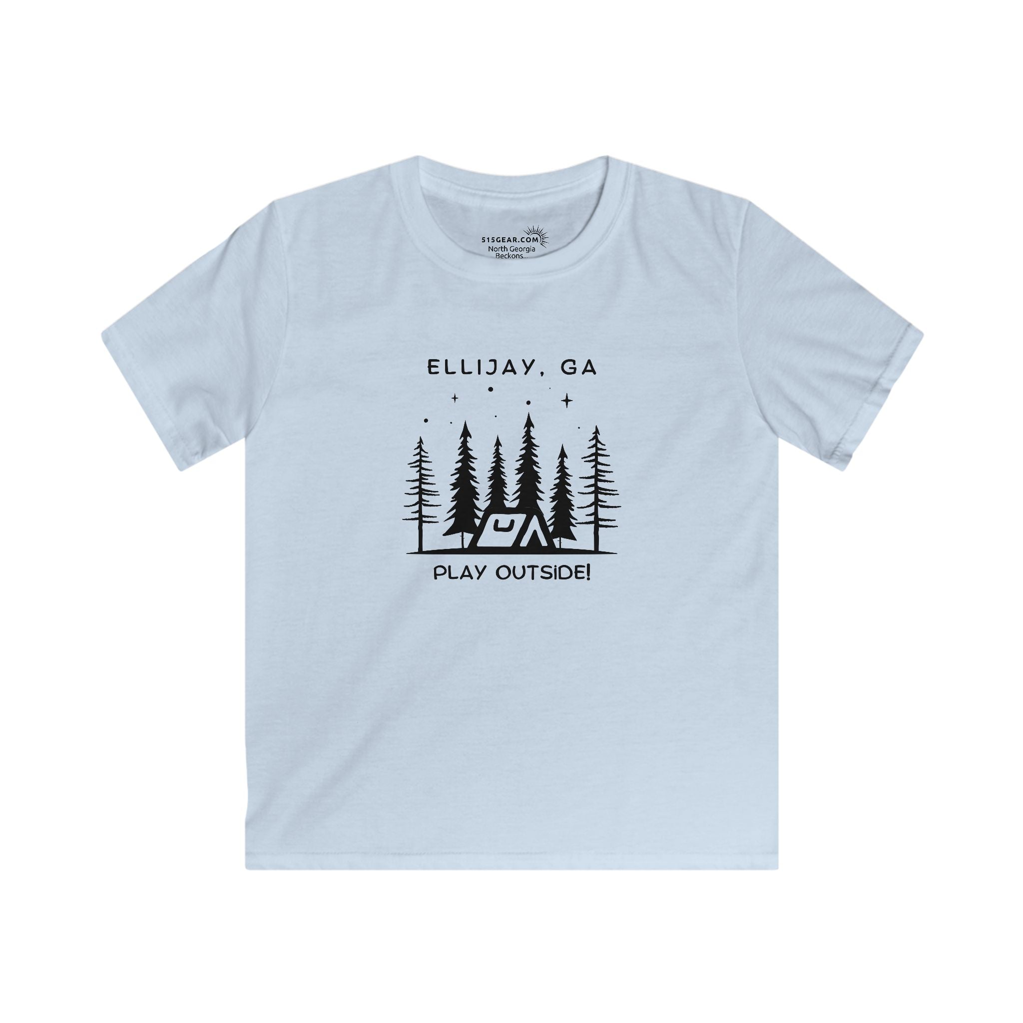 Kid’s T-Shirt, North GA Camping, by 515Gear.com | Ellijay, GA | Play Outside!