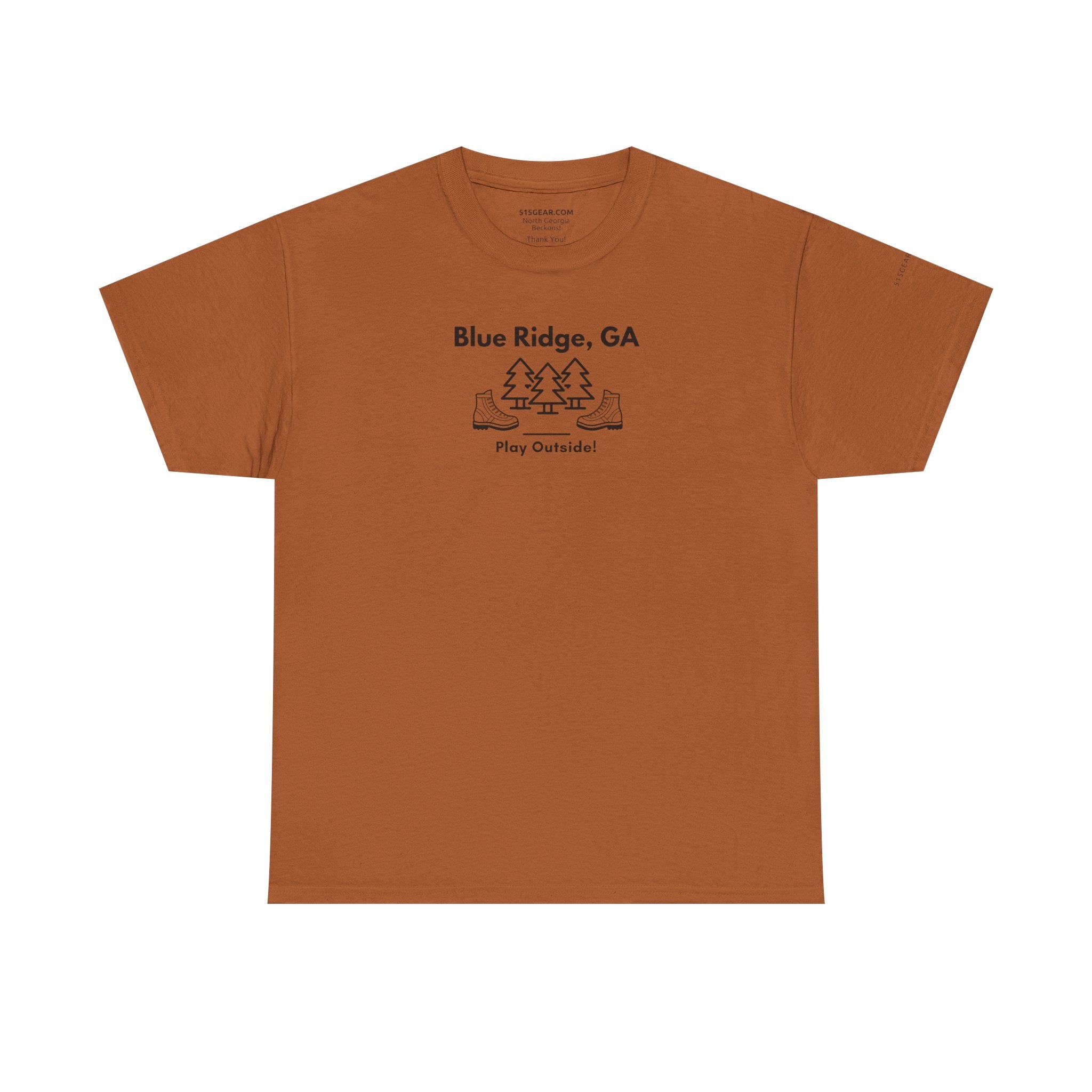 Unisex Adult T-shirt, Play Outside, by 515Gear.com | Blue Ridge, GA | Hiking themed t-shirt
