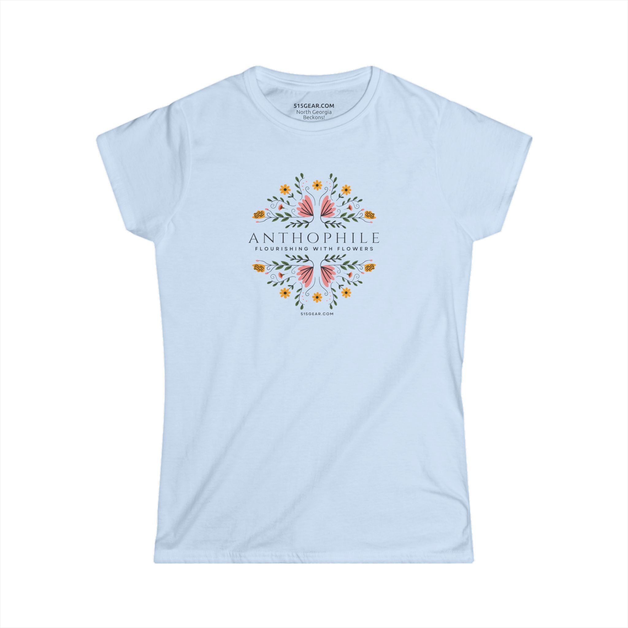 Women’s T-shirt, Anthophile meaning plant lovers | by 515Gear.com | Life is a garden