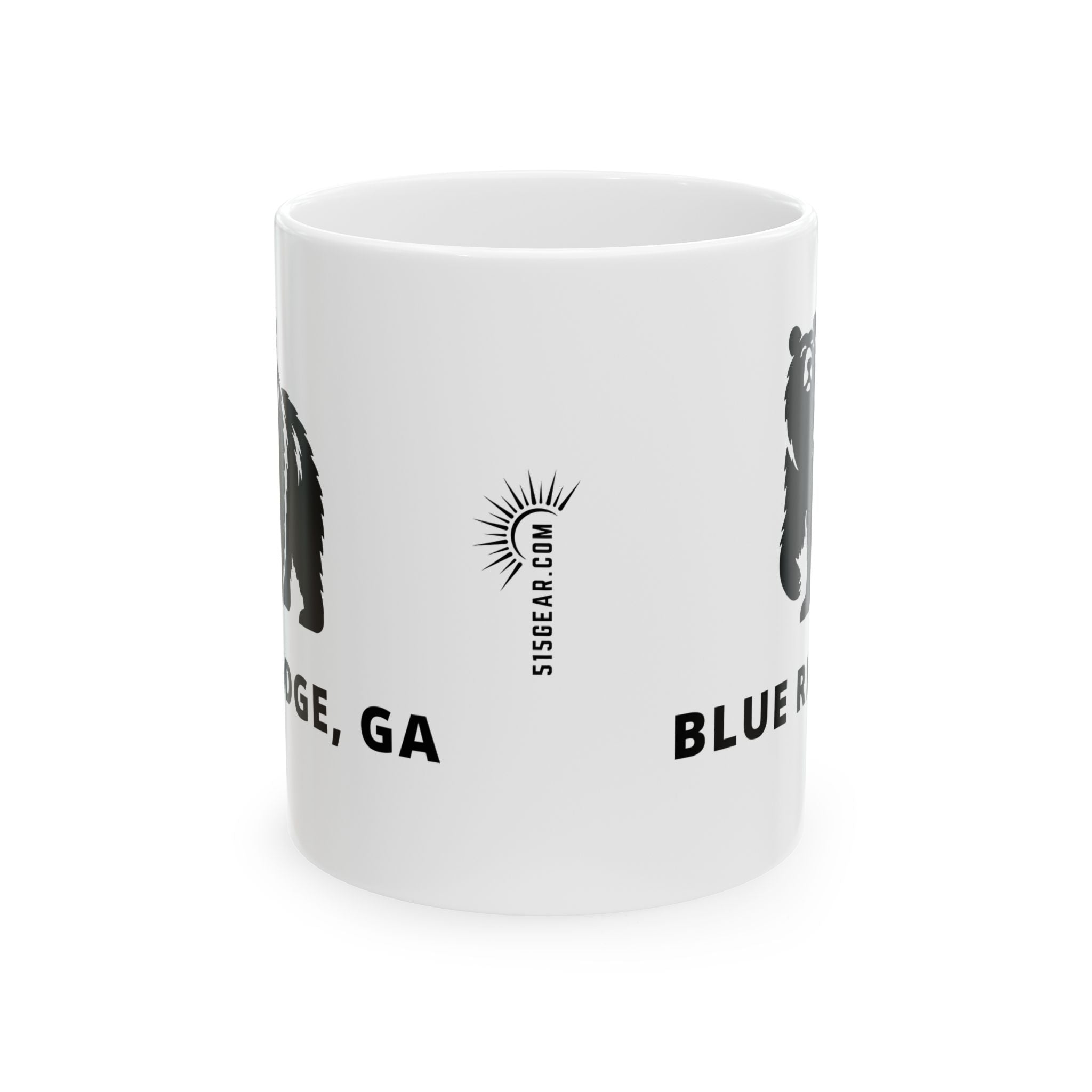 North Georgia Mountains, Blue Ridge Coffee Mug – Black Bear Collection (11oz, 15oz)