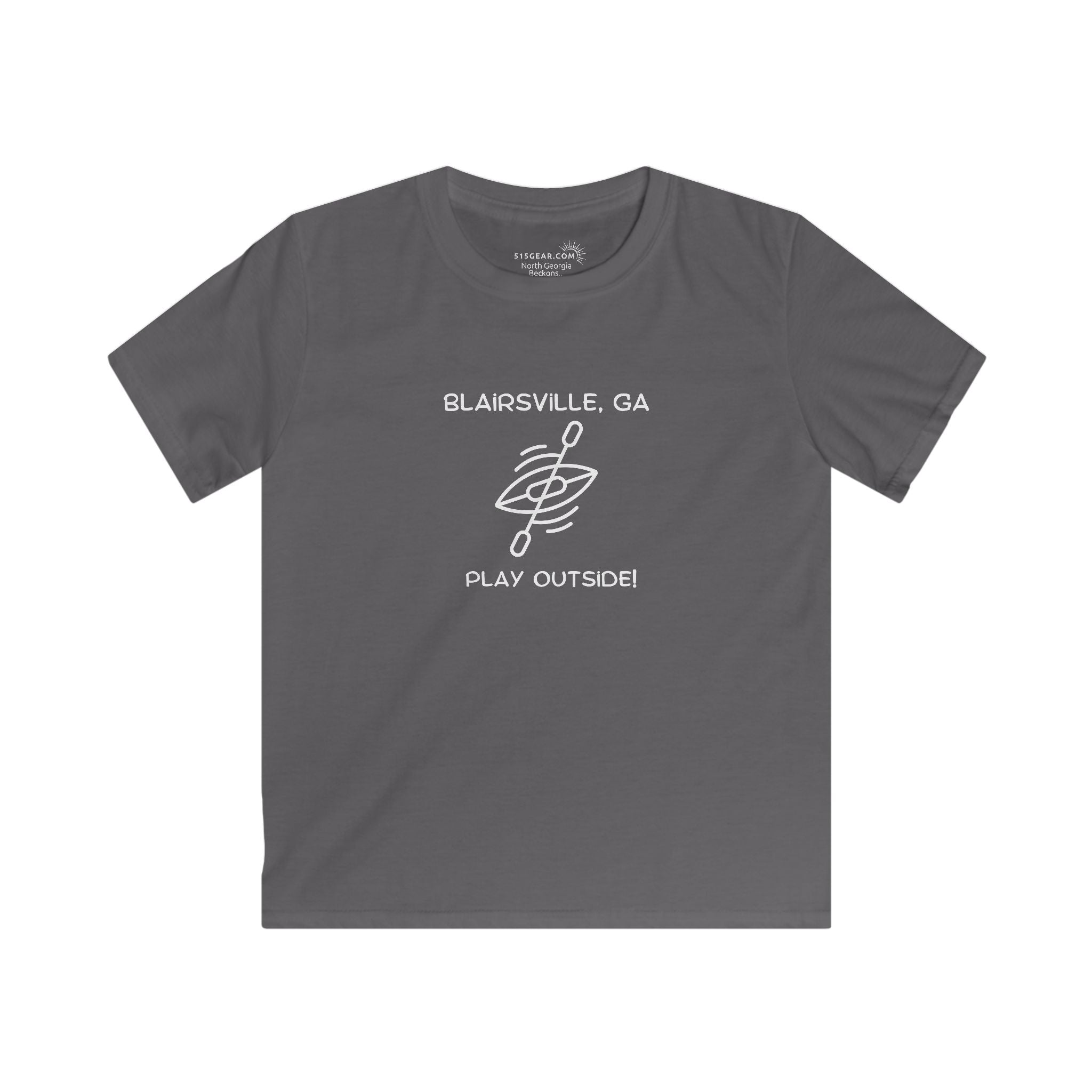 Kid’s T-Shirt, North GA Kayaking by 515Gear.com | Blairsville, GA | Play Outside!