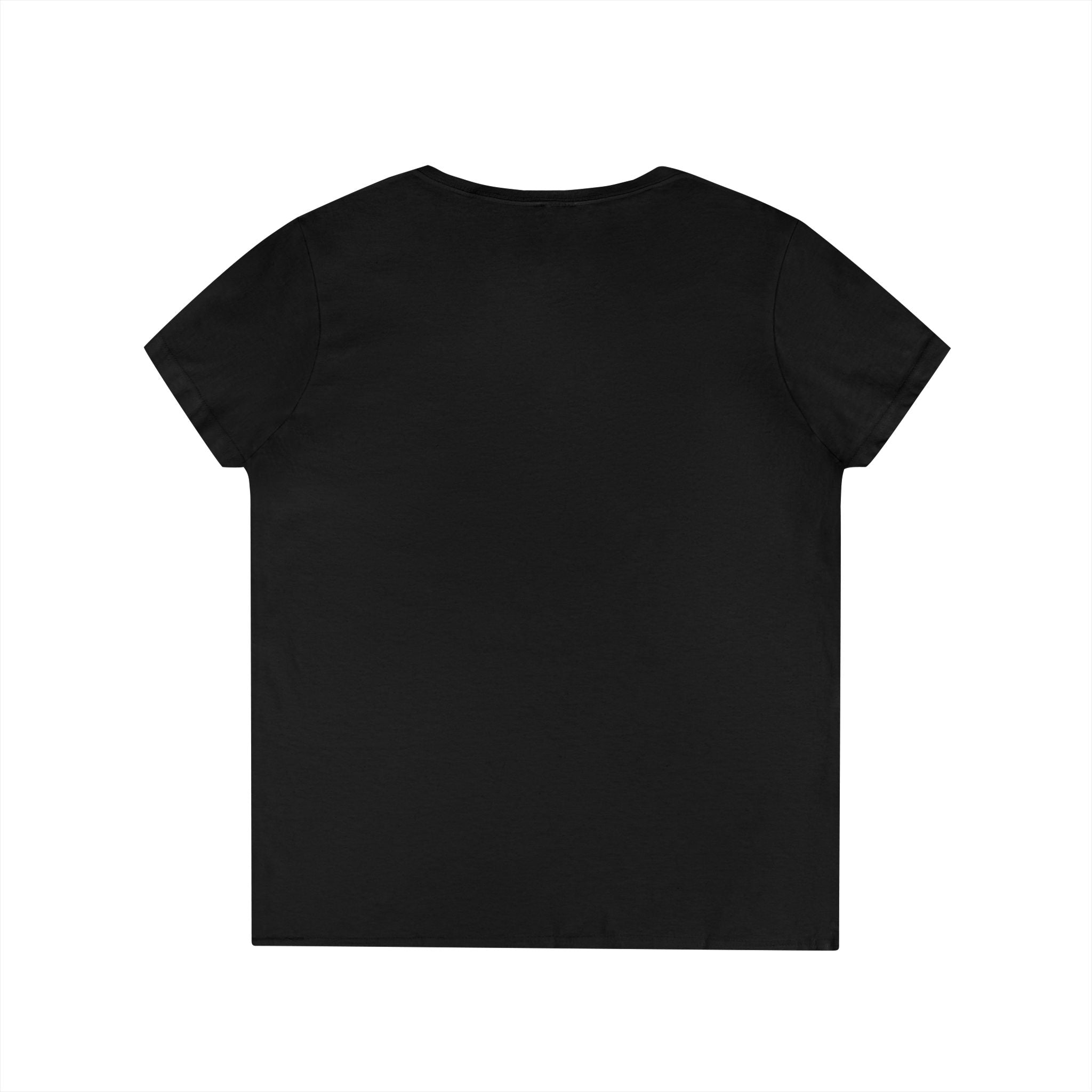Black t-shirt on a white background