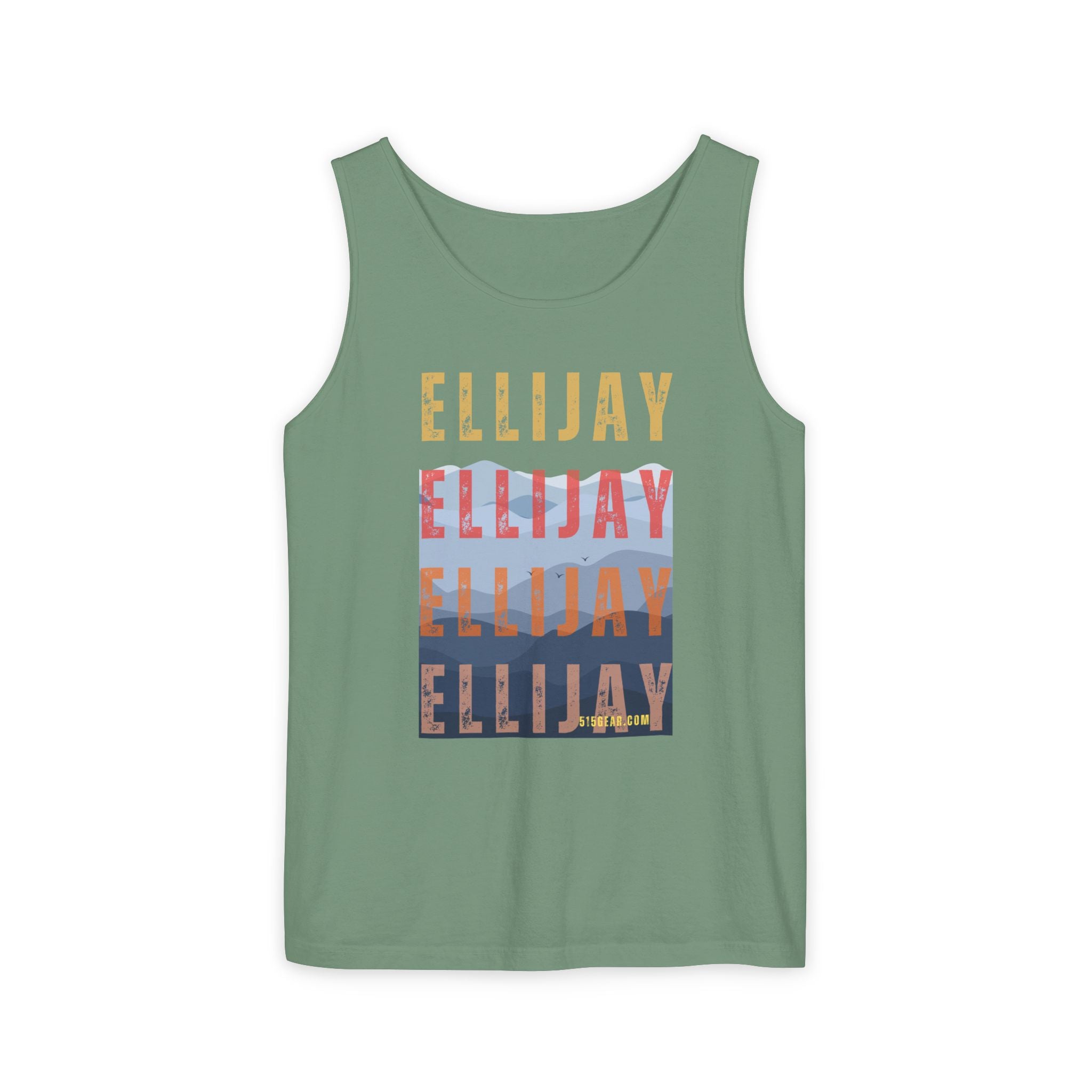 unisex tank-top, mountains graphic, by 515 Gear | Ellijay, GA | cotton tank perfect for casual hikes and workouts