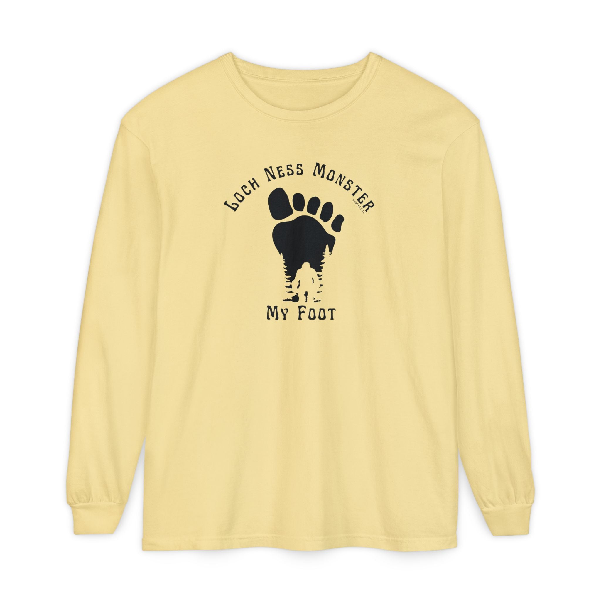 Loch Ness Monster My Foot - Bigfoot Long Sleeve T-Shirt