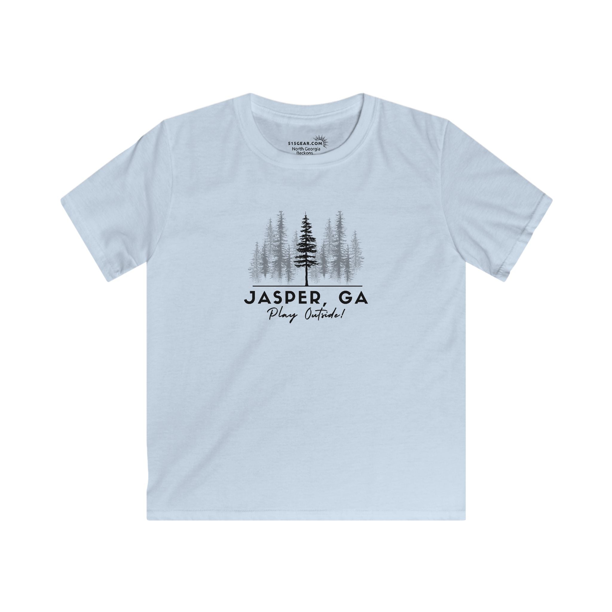Kid’s T-Shirt, Woodland Trees by 515Gear.com | Jasper, GA | Play Outside - in the forest!