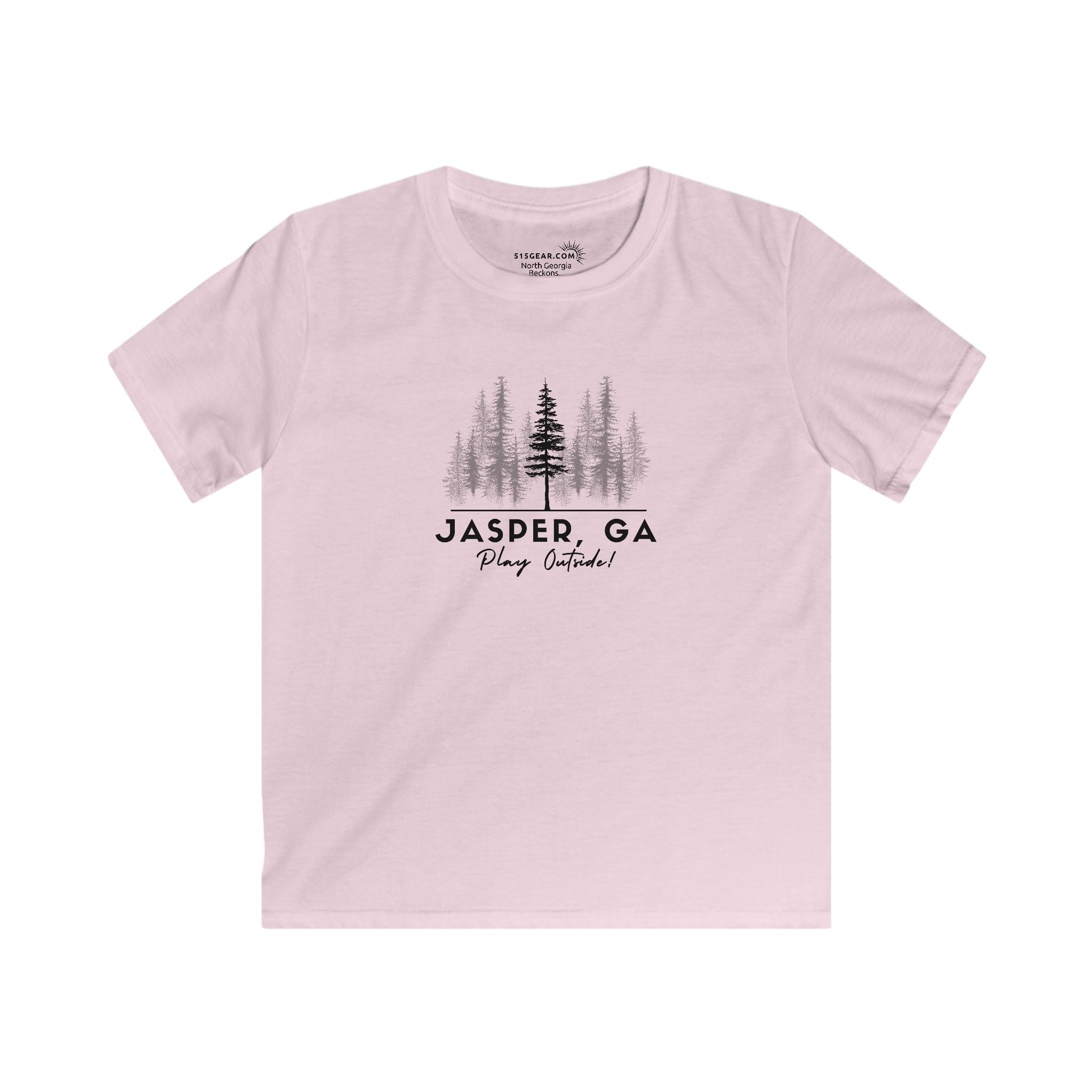 Kid’s T-Shirt, Woodland Trees by 515Gear.com | Jasper, GA | Play Outside - in the forest!