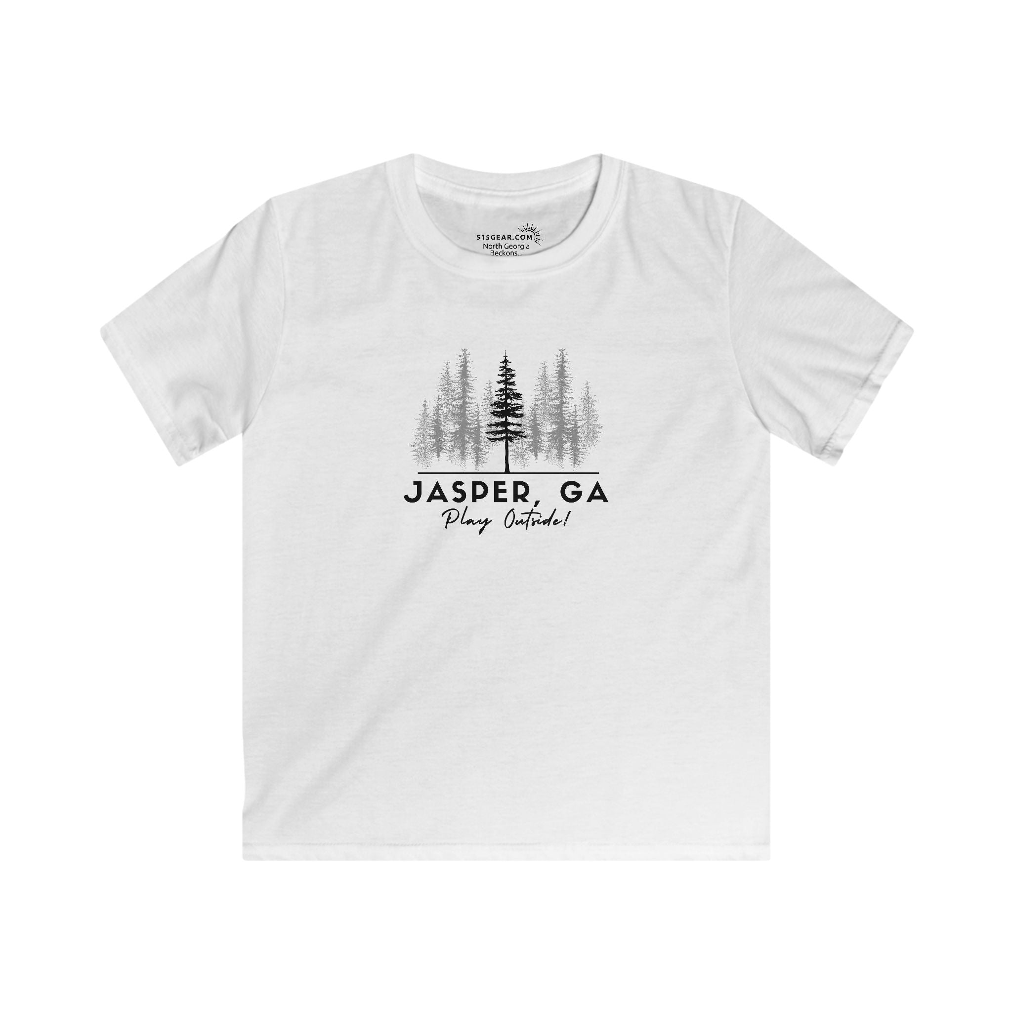 Kid’s T-Shirt, Woodland Trees by 515Gear.com | Jasper, GA | Play Outside - in the forest!