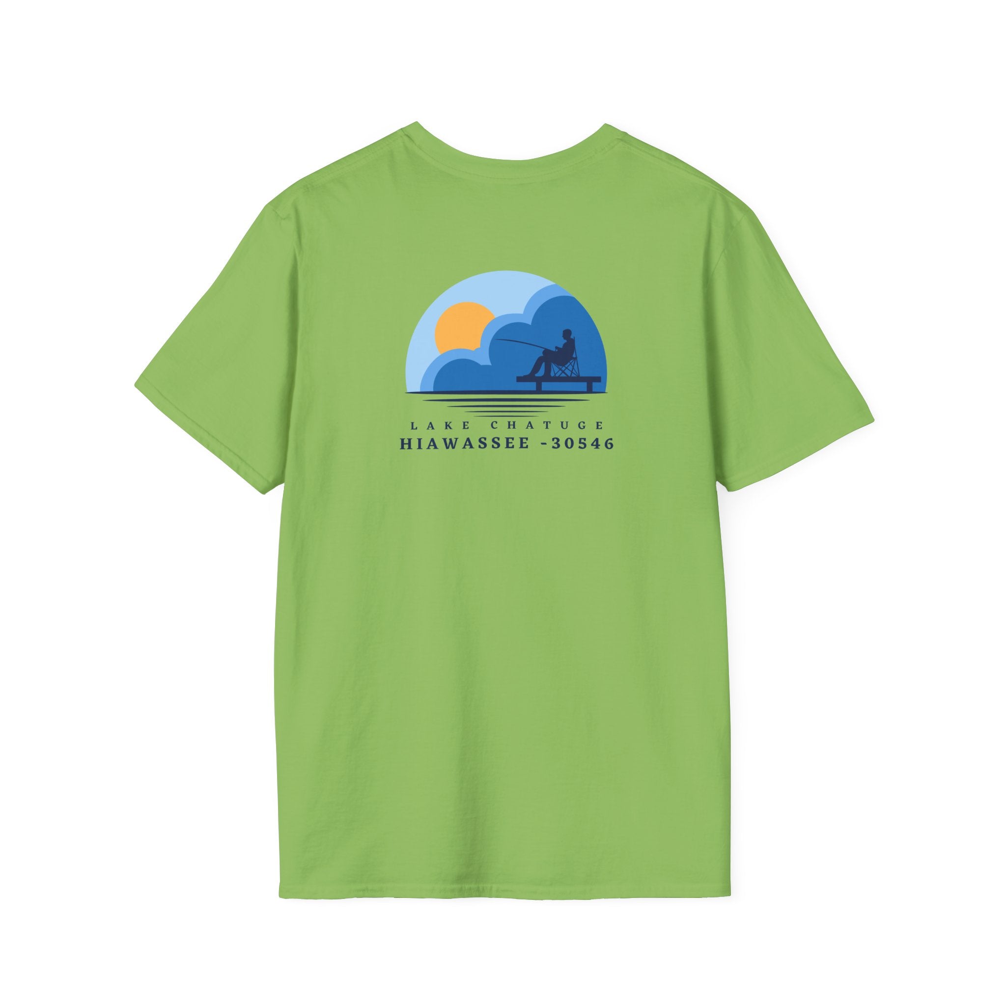 Adult t-shirt, Lake Fishing Graphic, by 515Gear.com | Hiawassee, GA | 30546