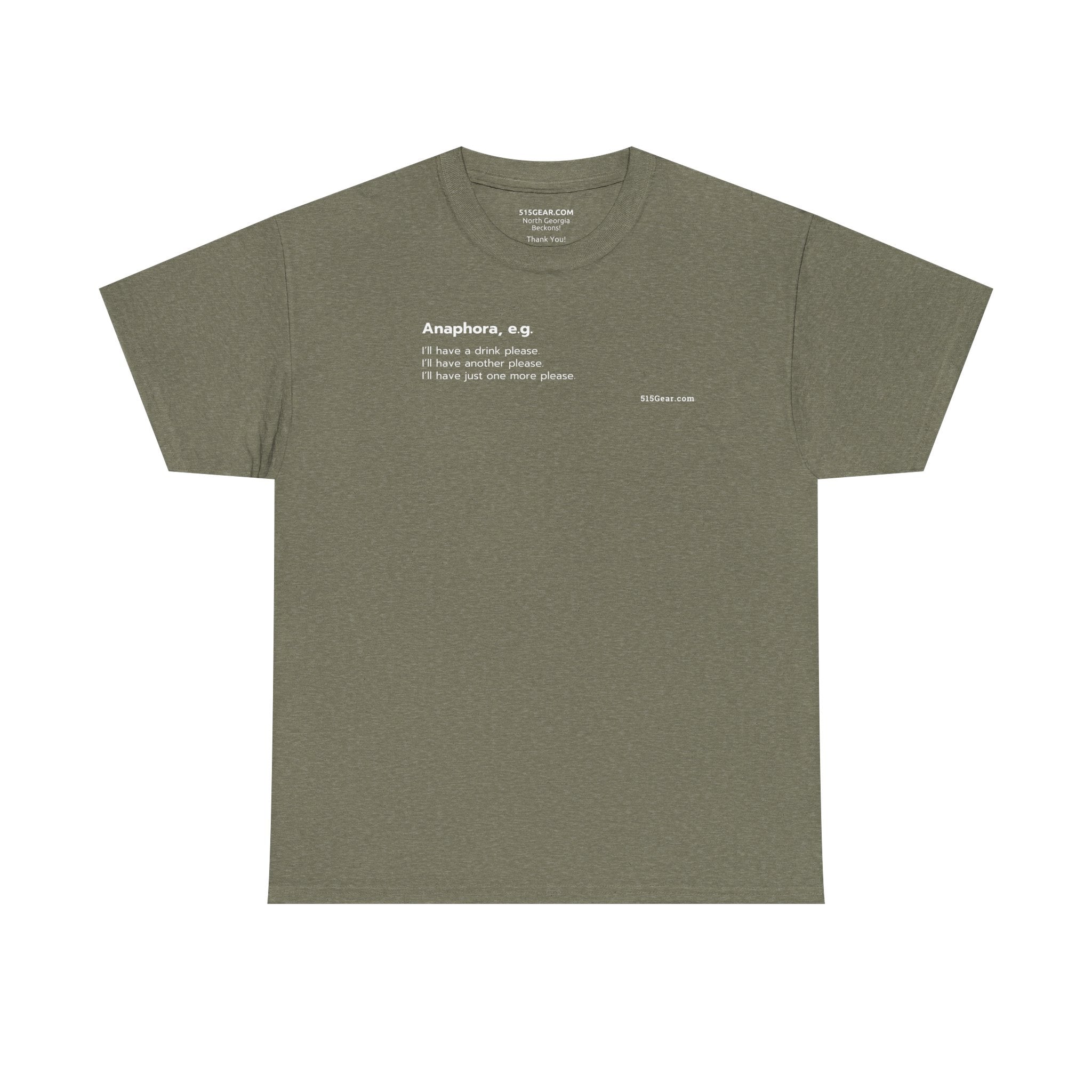 unisex adult t-shirt, word play | 515Gear.com | avoid repetition with this cool shirt