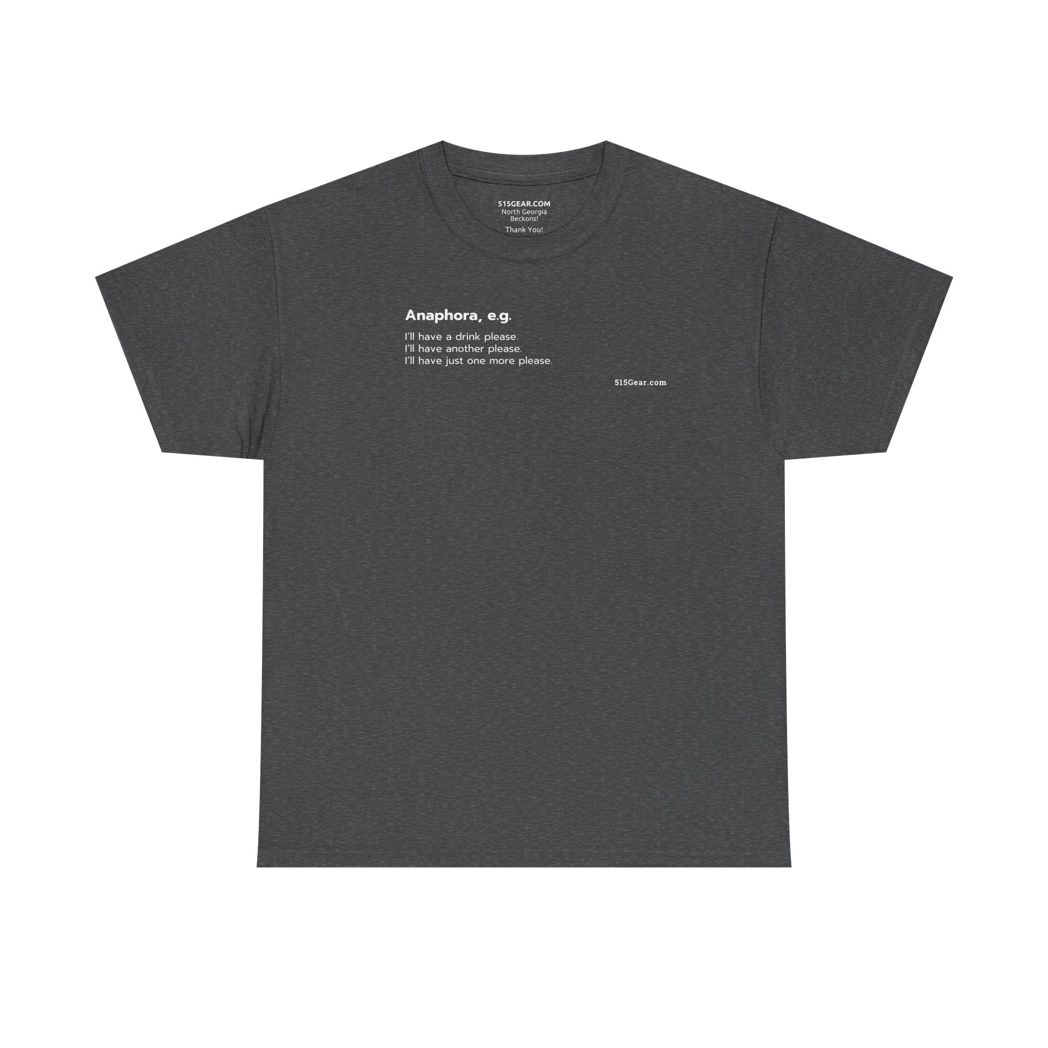 unisex adult t-shirt, word play | 515Gear.com | avoid repetition with this cool shirt