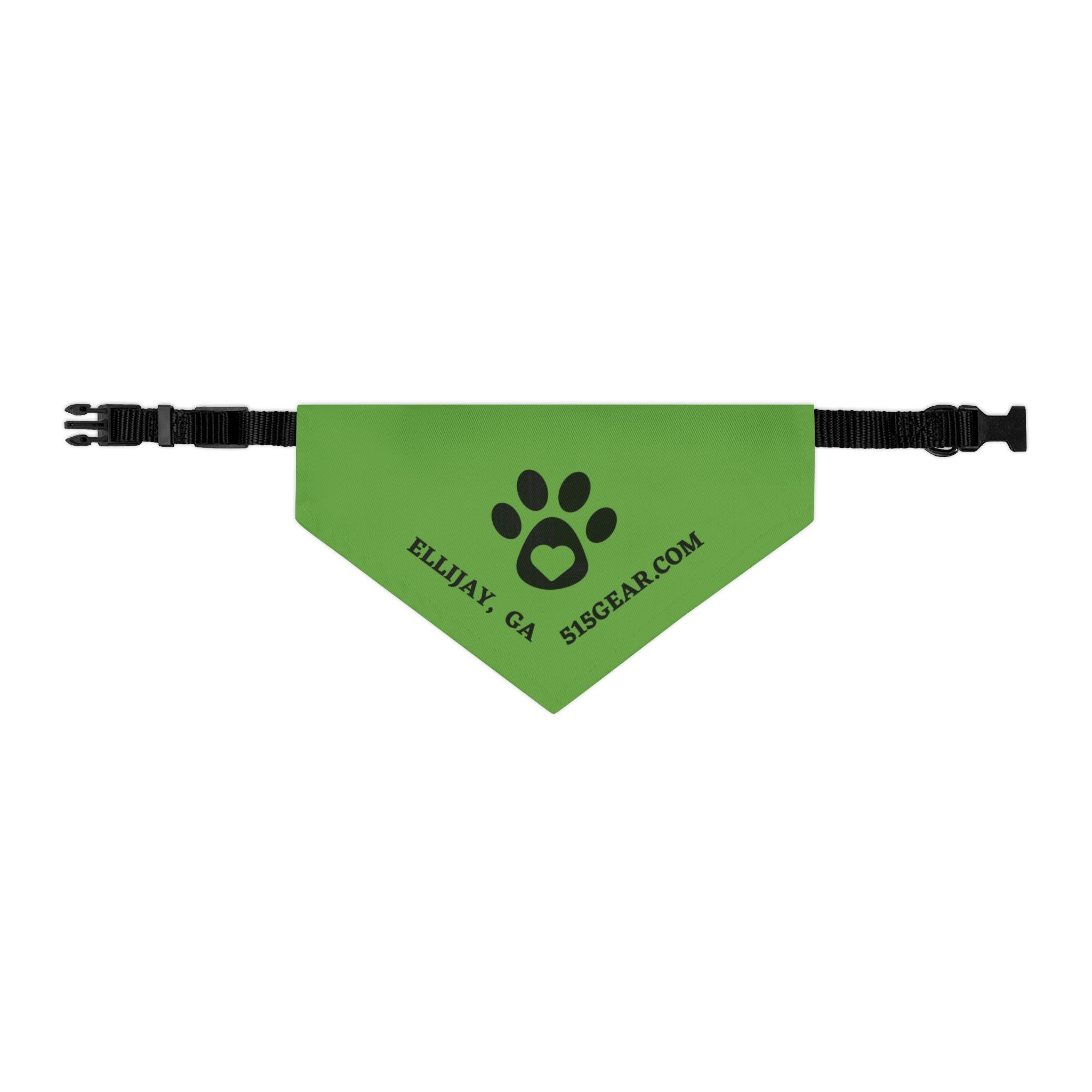 Ellijay - Green Pet Bandana Collar