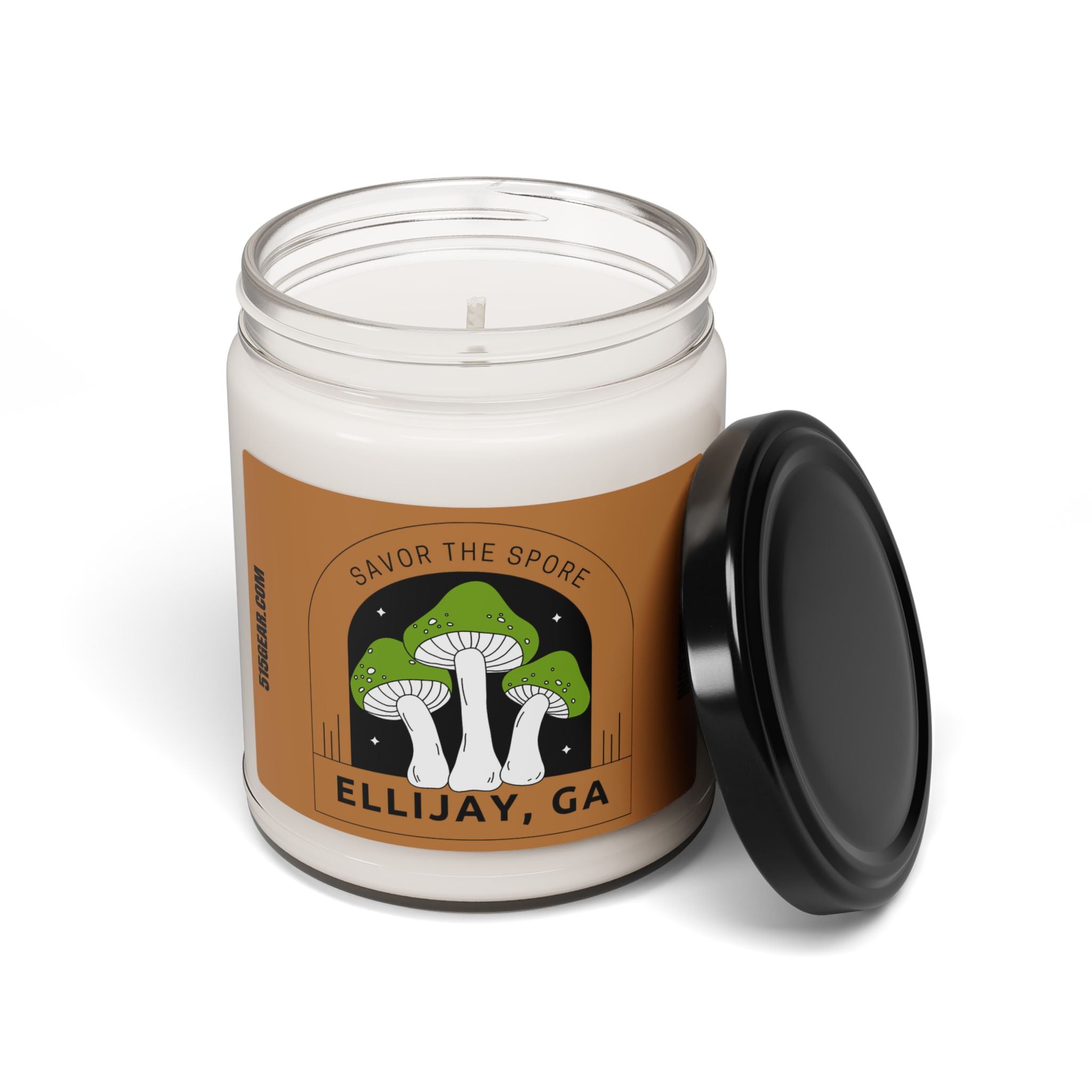 Soy Candle, Savor the Spore design, by 515Gear.com | Ellijay, GA | aromatherapy for you!