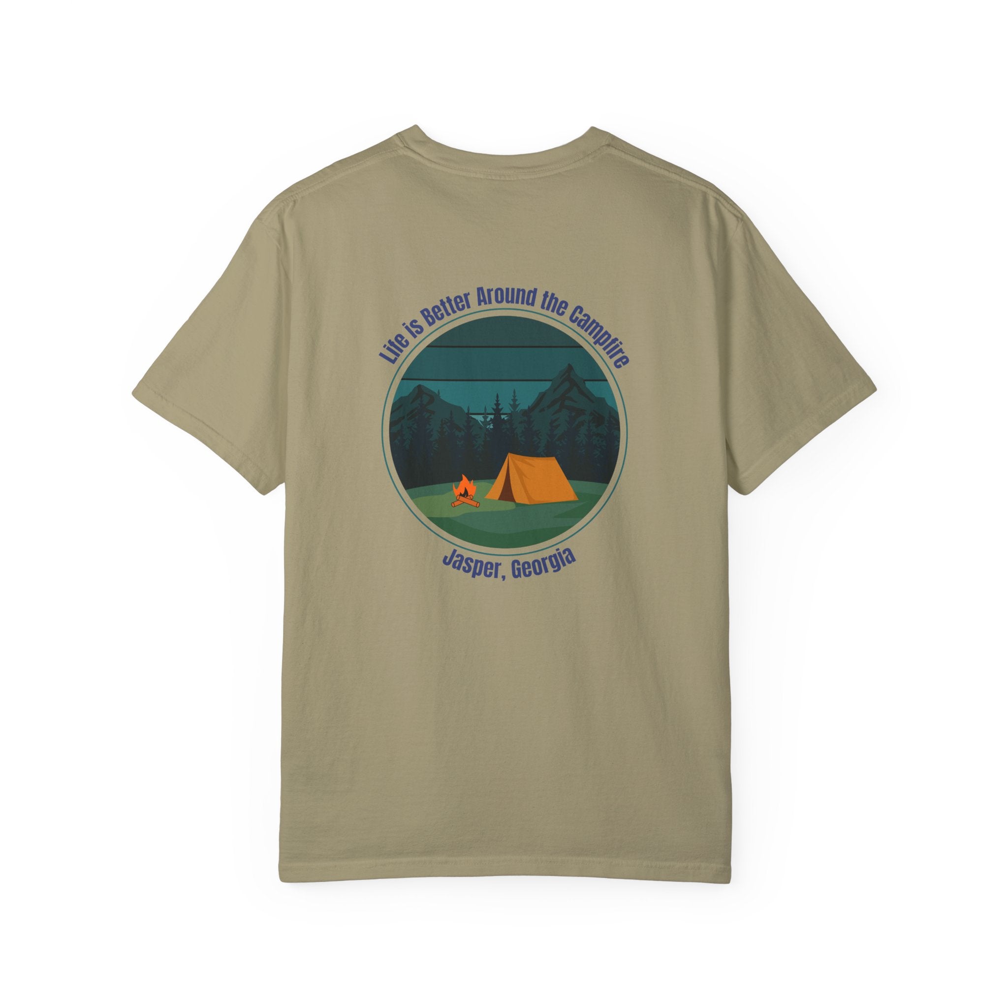 Unisex Adult T-shirt, Life is better around the campfire, by 515Gear.com | Jasper, GA | North GA Beckons!