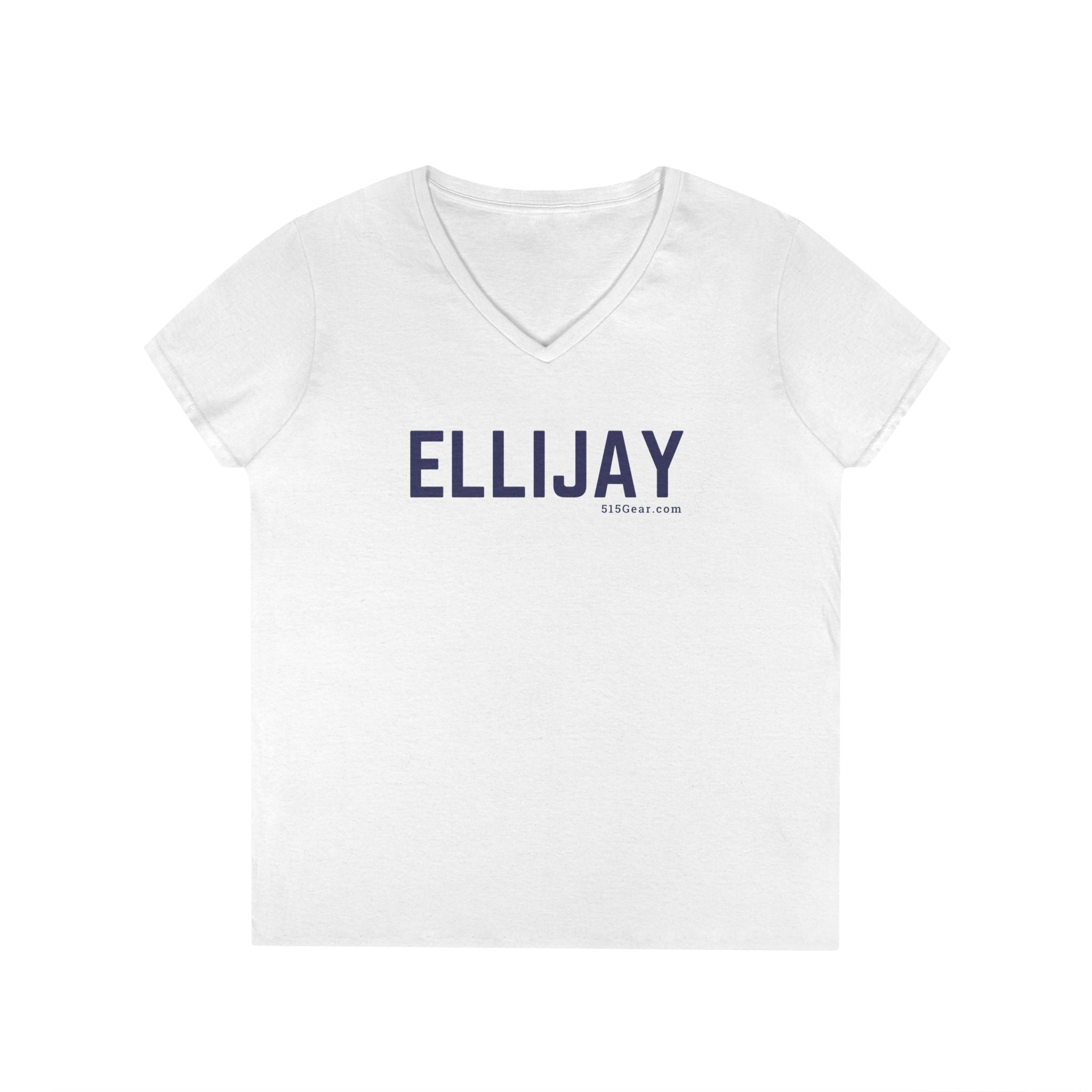 Women’s V-Neck T-shirt, by 515Gear.com | Ellijay, GA | Classic cotton, semi-fitted t-shirt