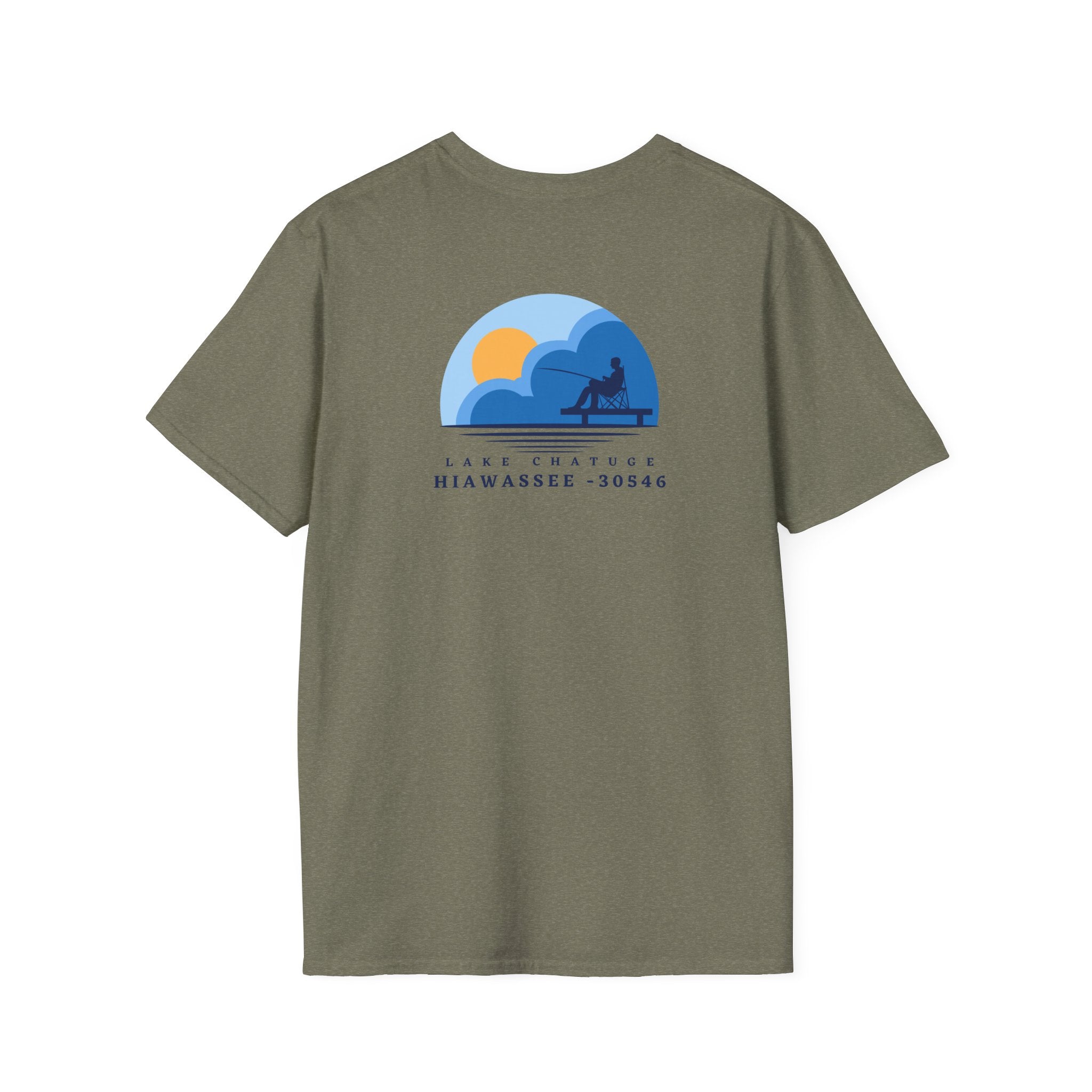Adult t-shirt, Lake Fishing Graphic, by 515Gear.com | Hiawassee, GA | 30546