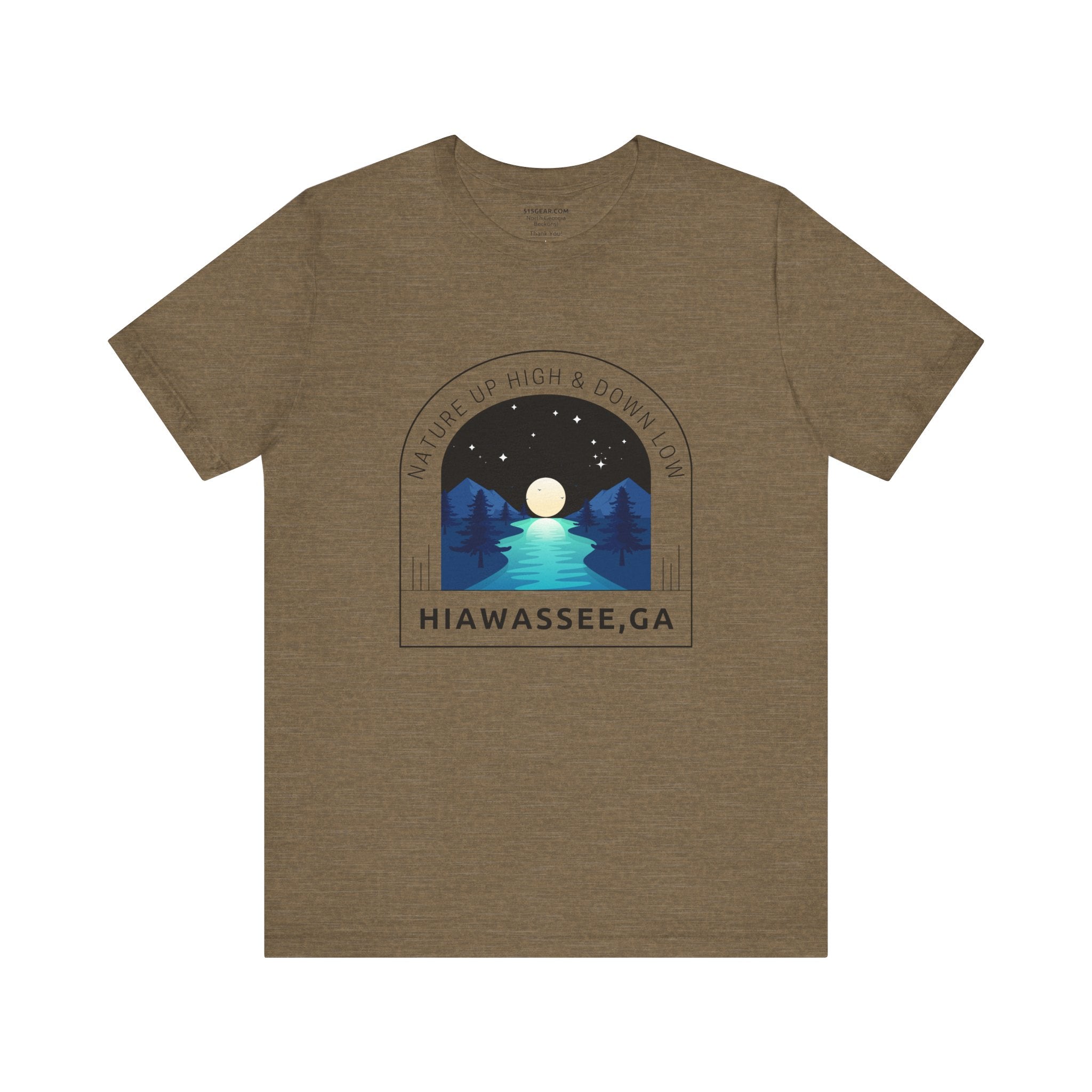 Unisex Adult T-shirt, by 515Gear.com | Hiawassee, GA | Nature up High & Down Below!