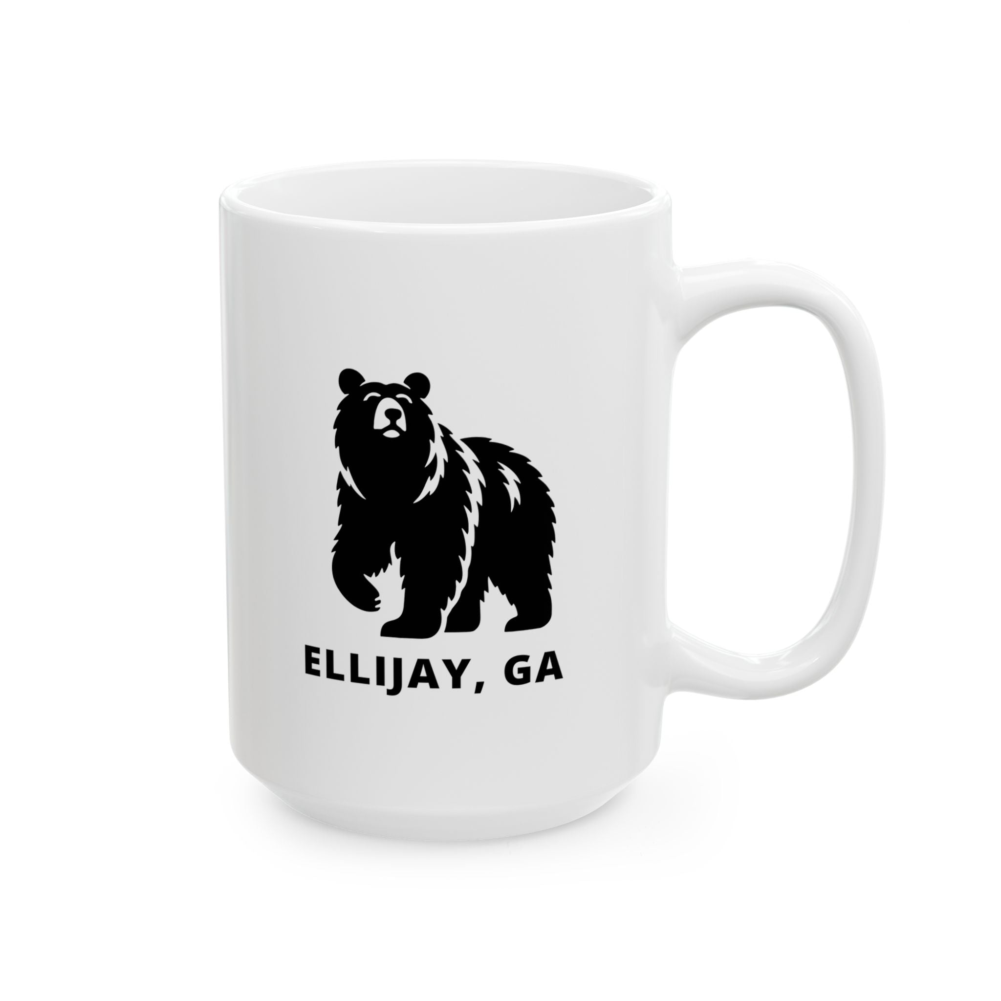 North Georgia Mountains, Ellijay Coffee Mug – Black Bear Collection (11oz, 15oz)