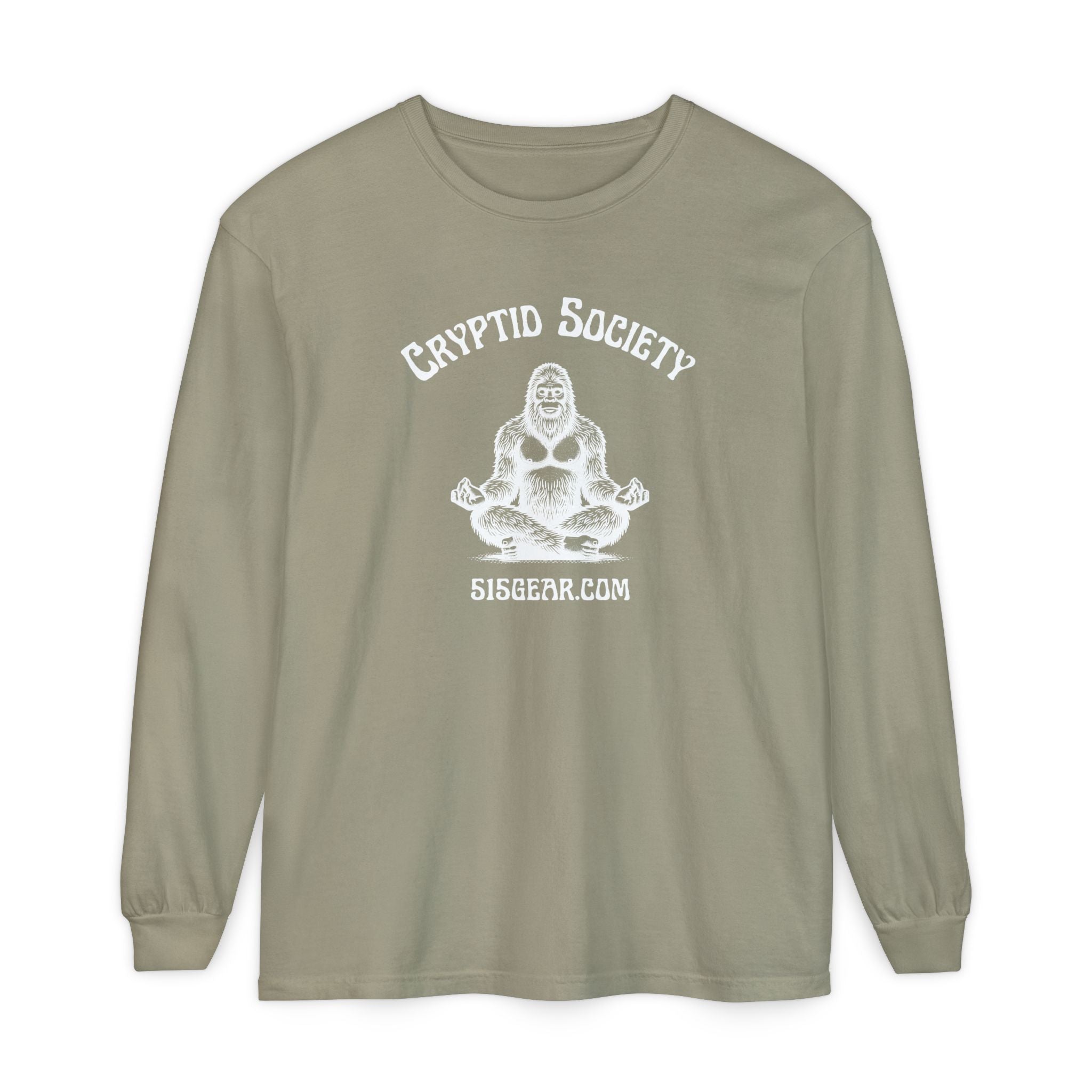 Unisex Adult Long Sleeve T-shirt, Zen Bigfoot Design | 515Gear.com | It's a Zen Thing!