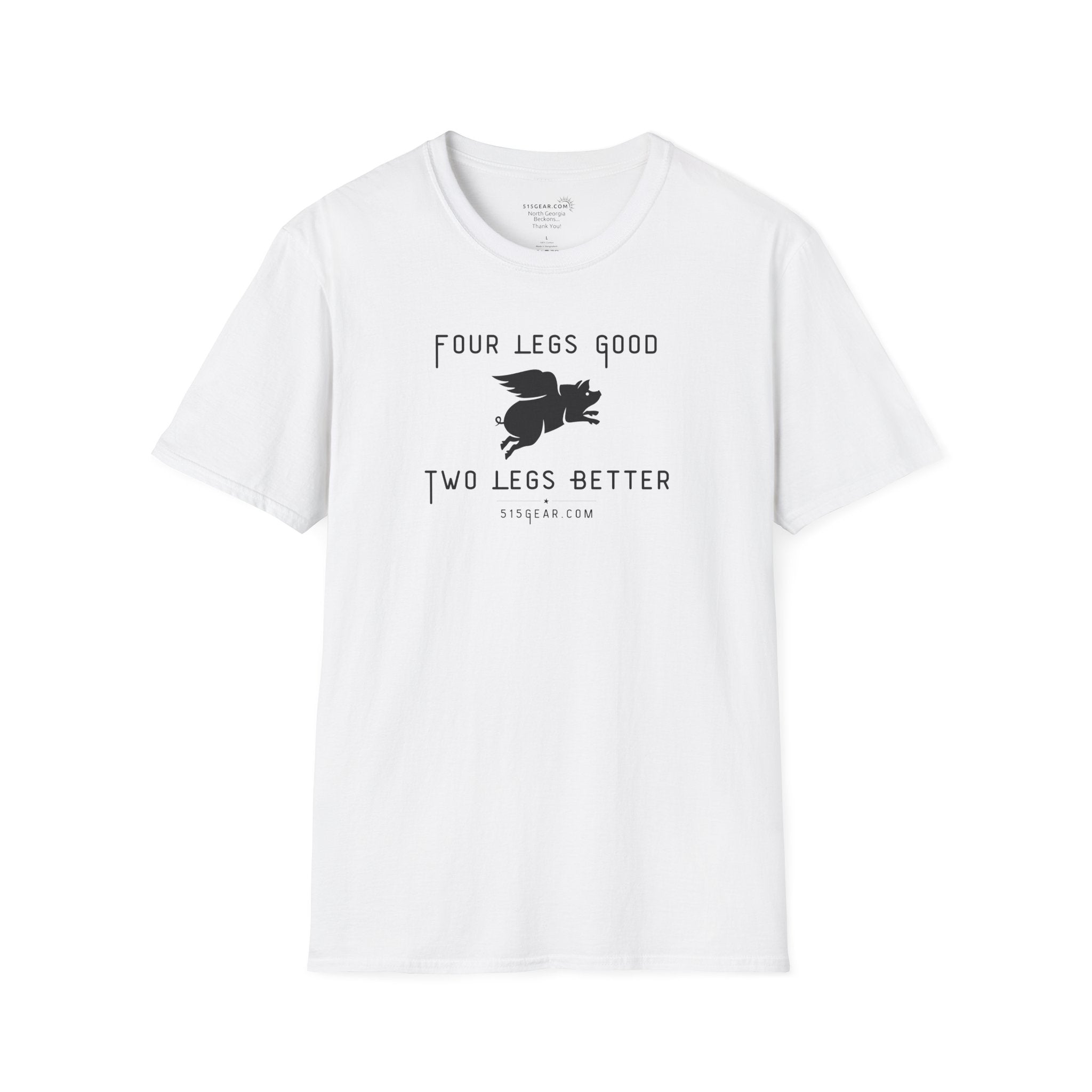 unisex adult t-shirt, satirical reference for “Orwellian” lovers | 515Gear.com | anyone love Animal Farm?