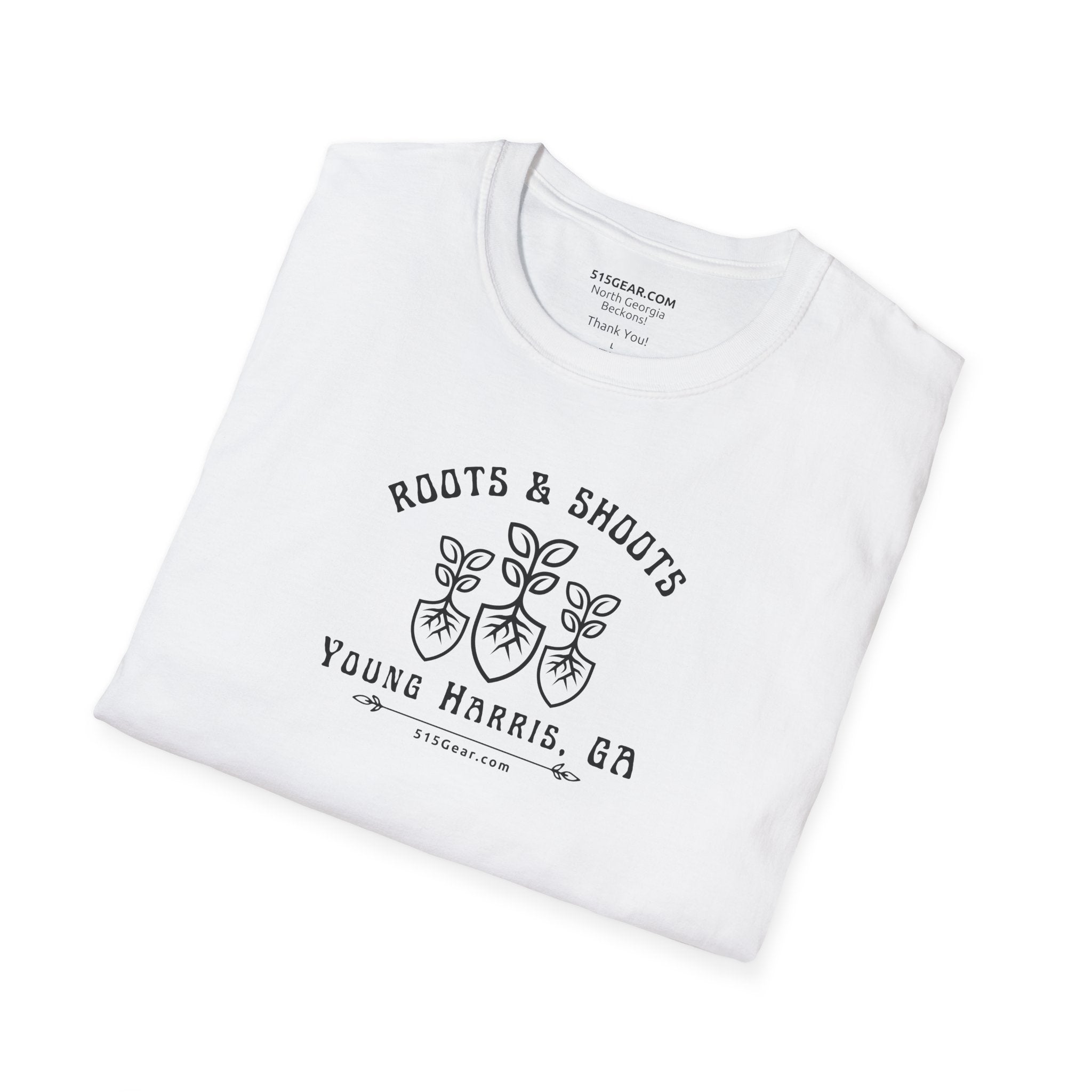 Young Harris, Roots & Shoots Gardening - Unisex T-shirt