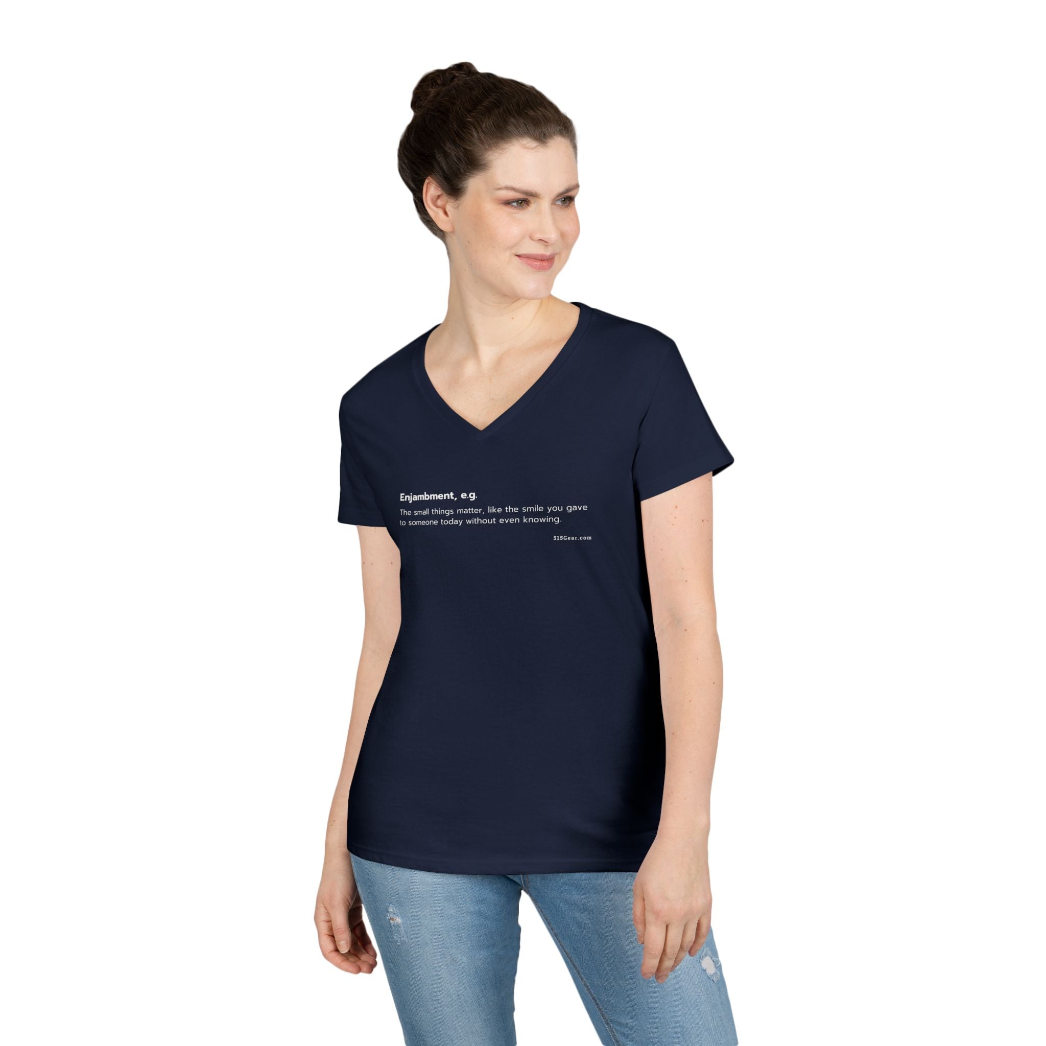 Word Play: Enjambment - Women’s V-Neck Tee