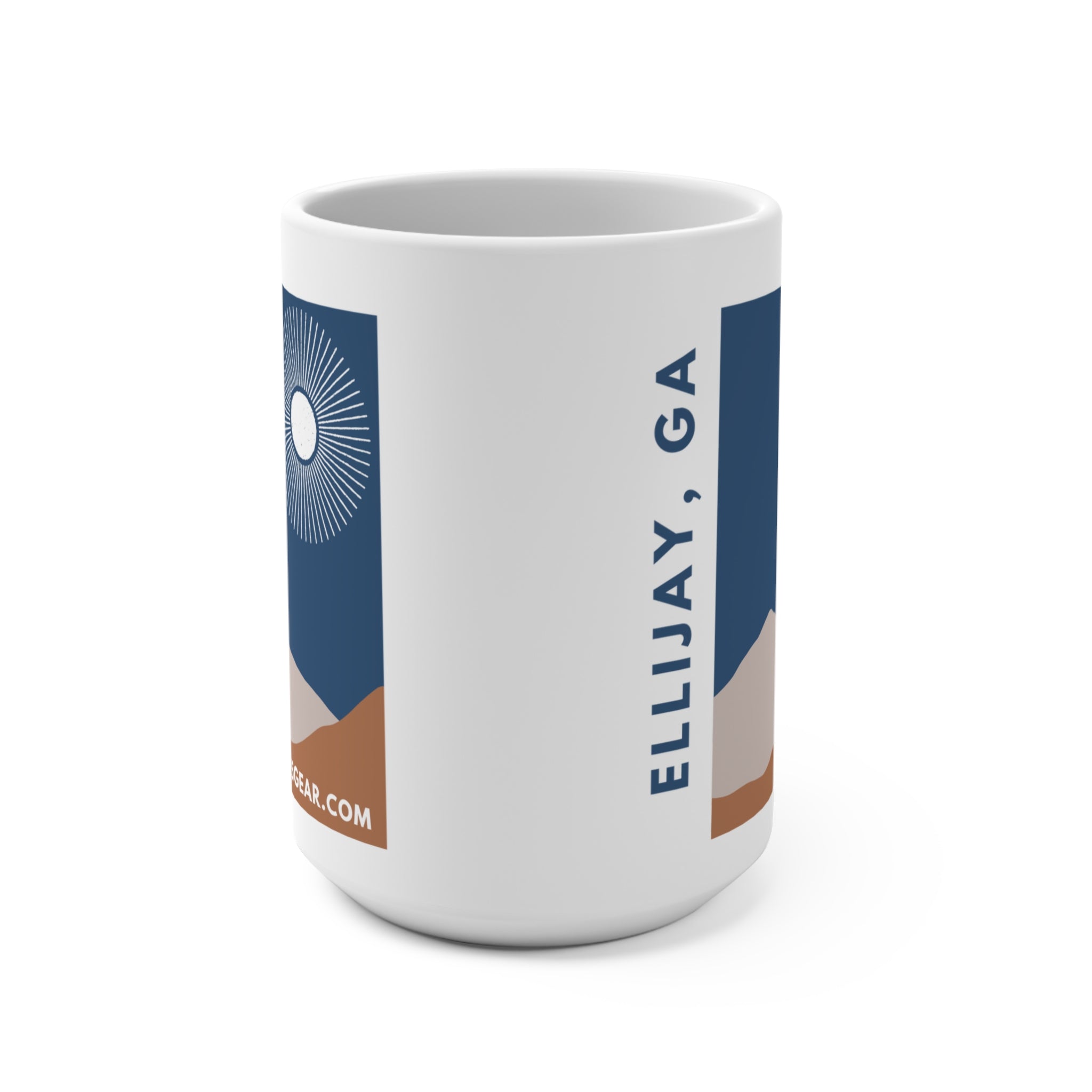 North Georgia Mountains Full Moon, Ellijay Coffee Mug – 15oz