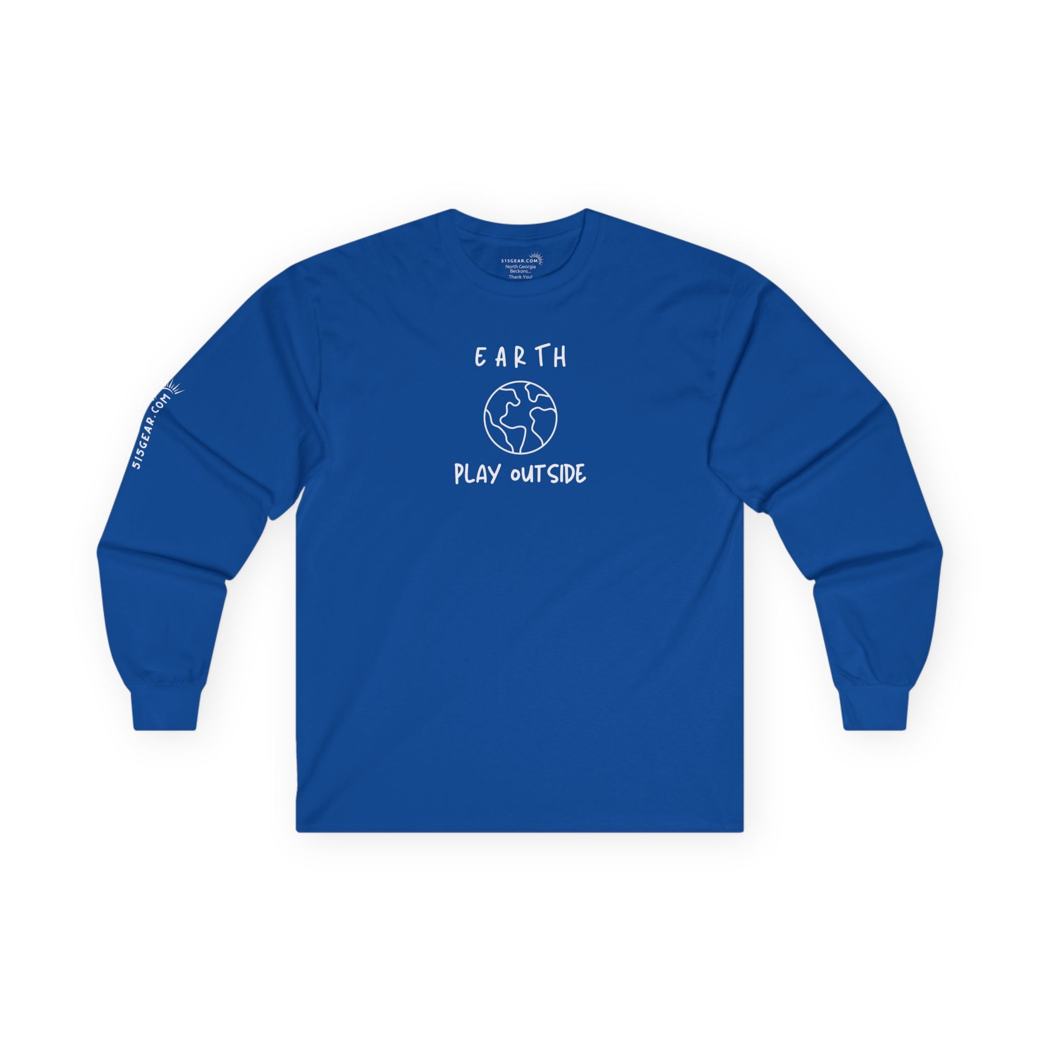 Unisex Adult Long-Sleeve T-shirt, "Earth" design | by 515Gear.com | Play Outside!