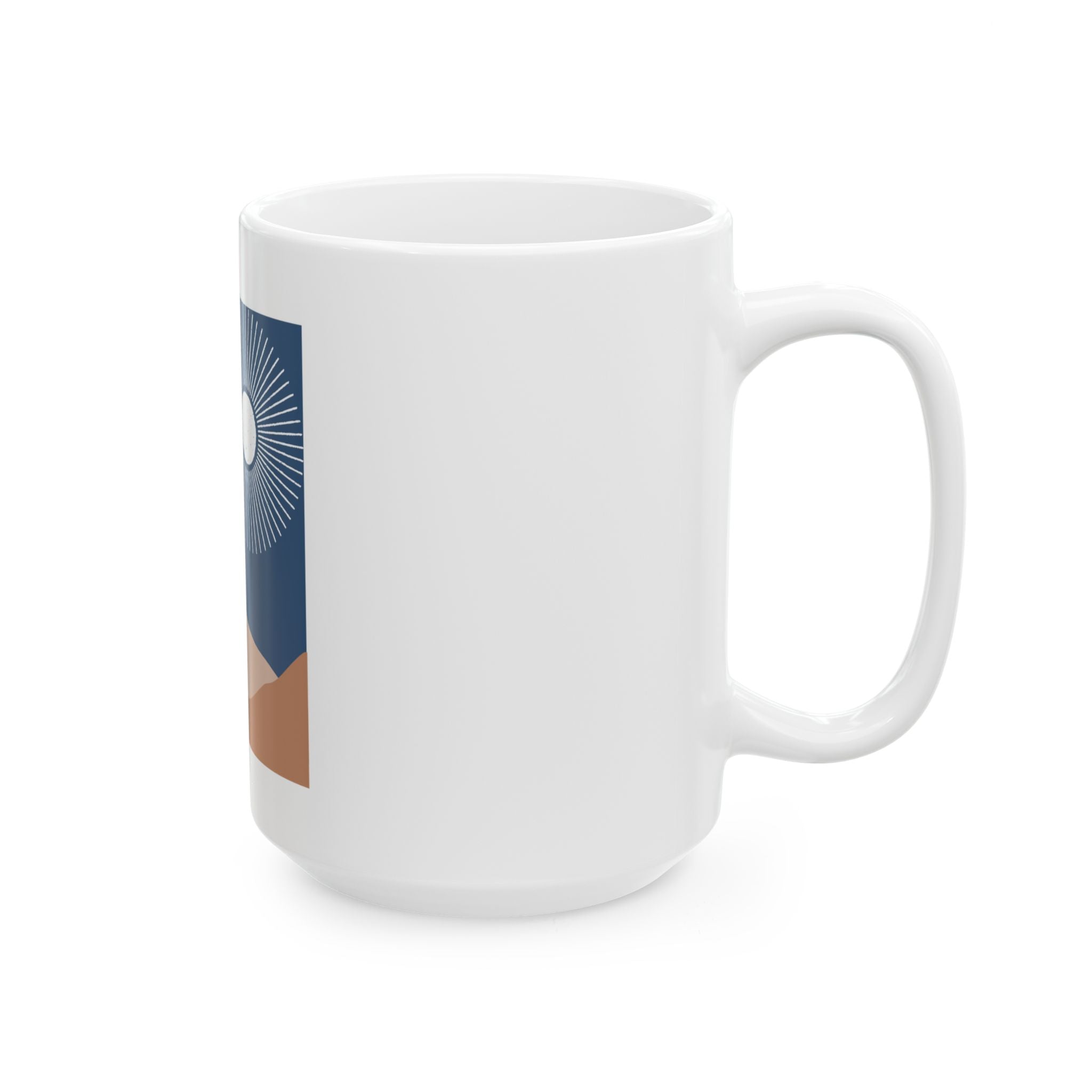 Double Knob Mountain Full Moon, Coffee Mug – 15oz