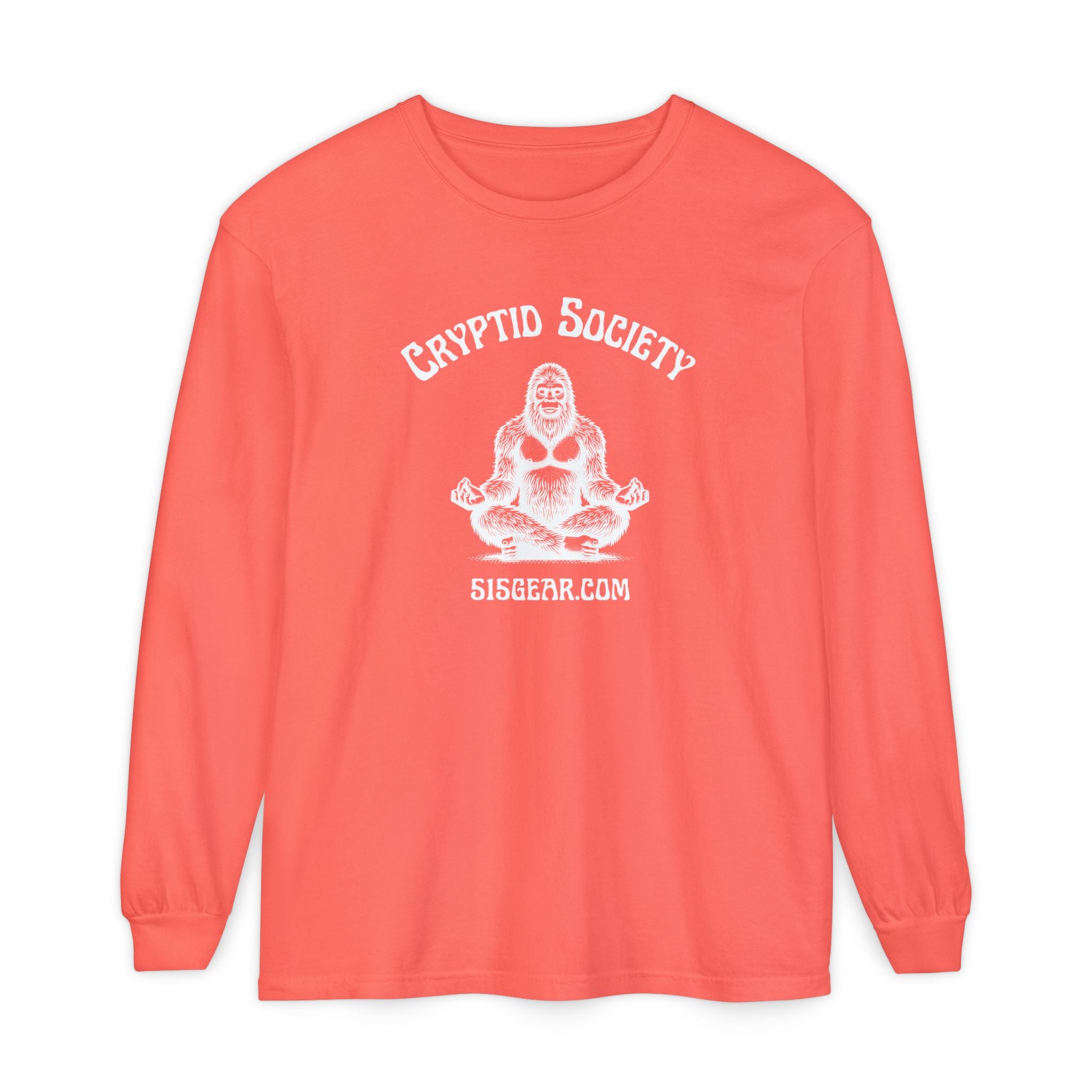 Unisex Adult Long Sleeve T-shirt, Zen Bigfoot Design | 515Gear.com | It's a Zen Thing!