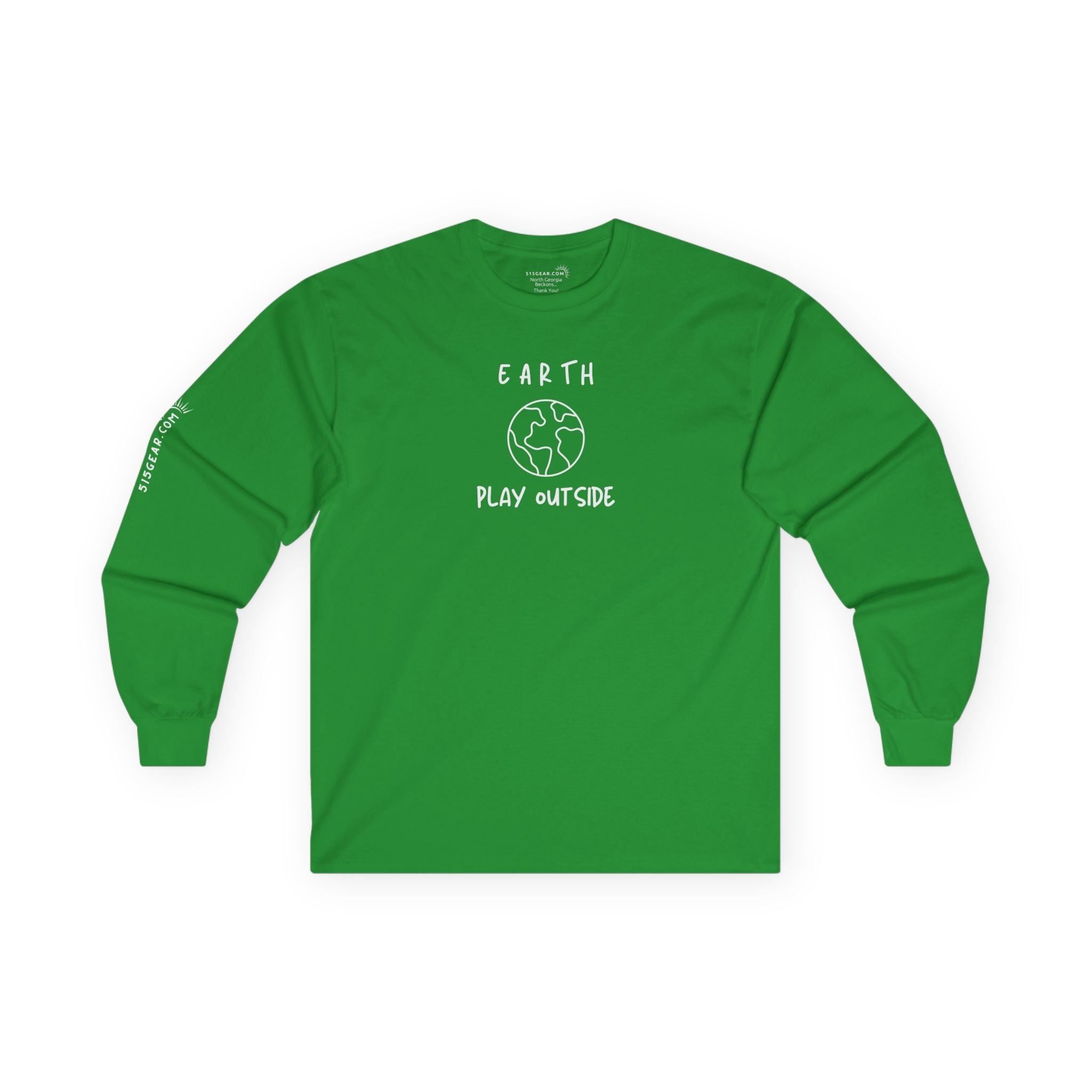 Unisex Adult Long-Sleeve T-shirt, "Earth" design | by 515Gear.com | Play Outside!