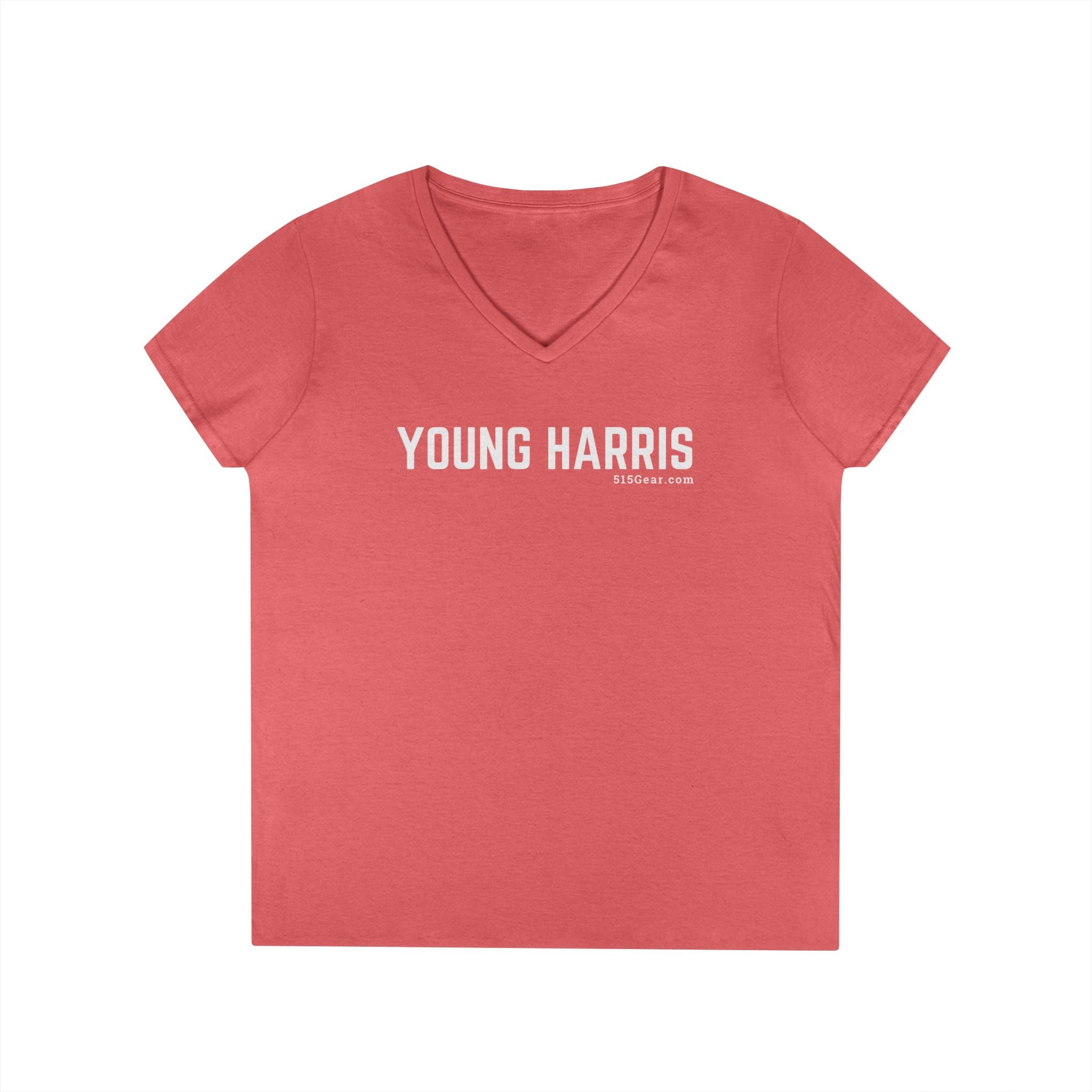 Women’s V-Neck T-shirt, by 515Gear.com | Young Harris, GA | Classic cotton, semi-fitted t-shirt