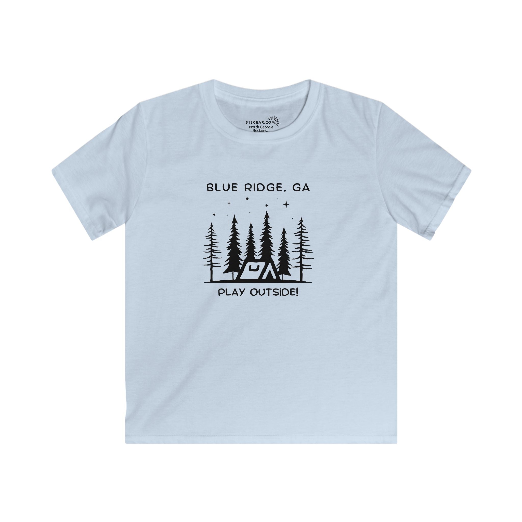 Kid’s T-Shirt, North GA Camping, by 515Gear.com | Blue Ridge, GA | Play Outside!