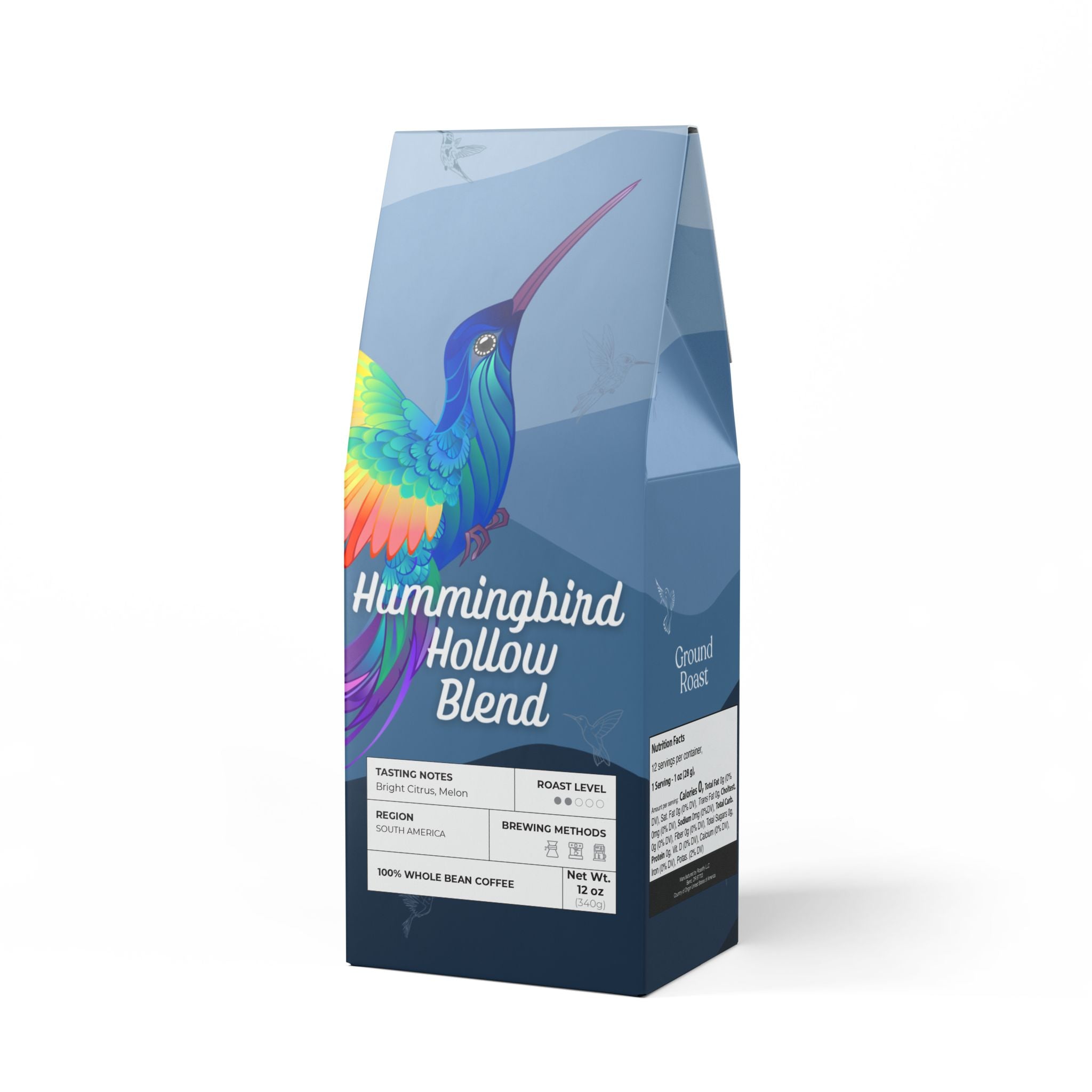 12 oz. Medium Light Roast Coffee, whole bean or ground, wake up happy! | by 515Gear.com | sourced from Columbia!