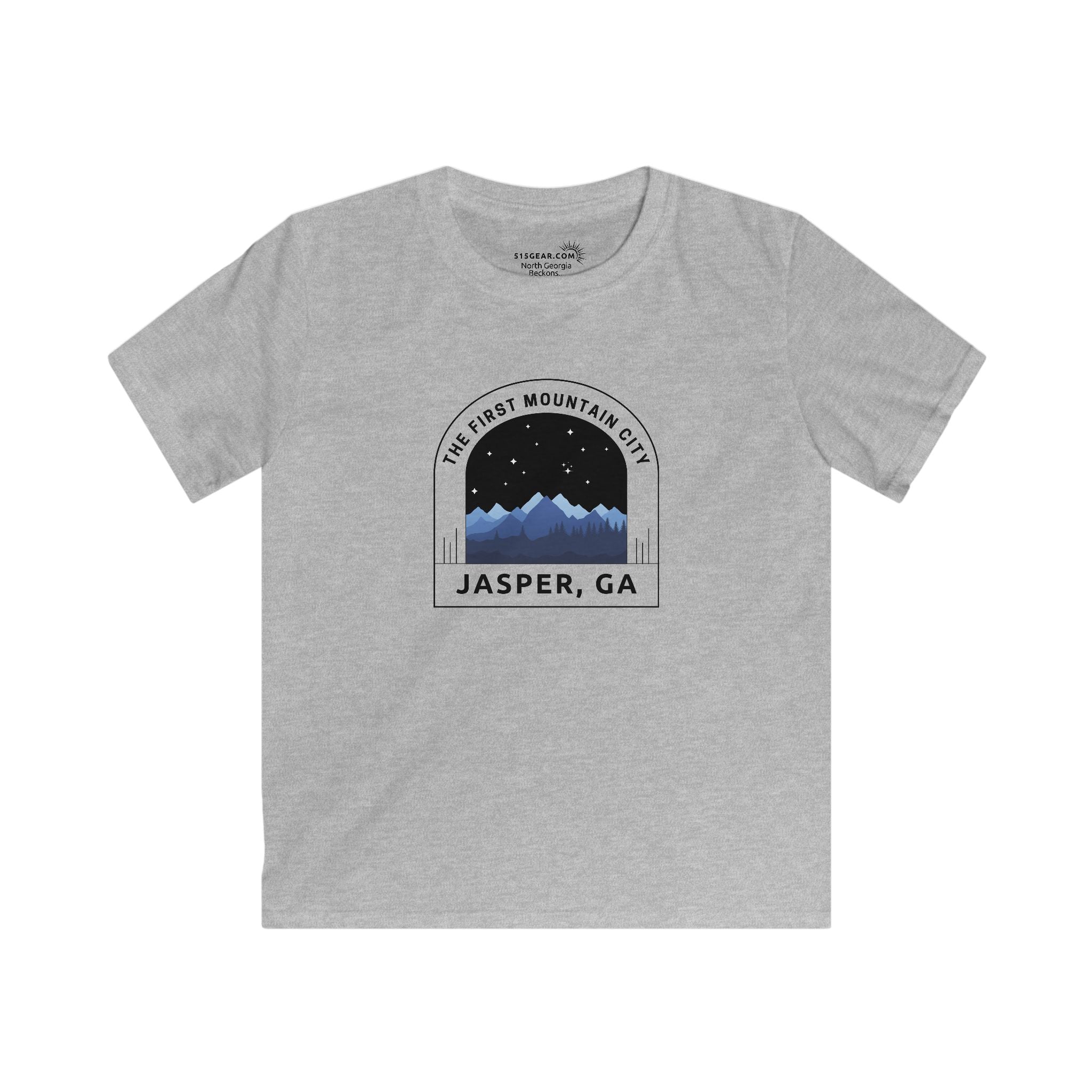 Kid’s T-Shirt, The First Mountain City design by515Gear.com | Jasper, GA | The original mountain town