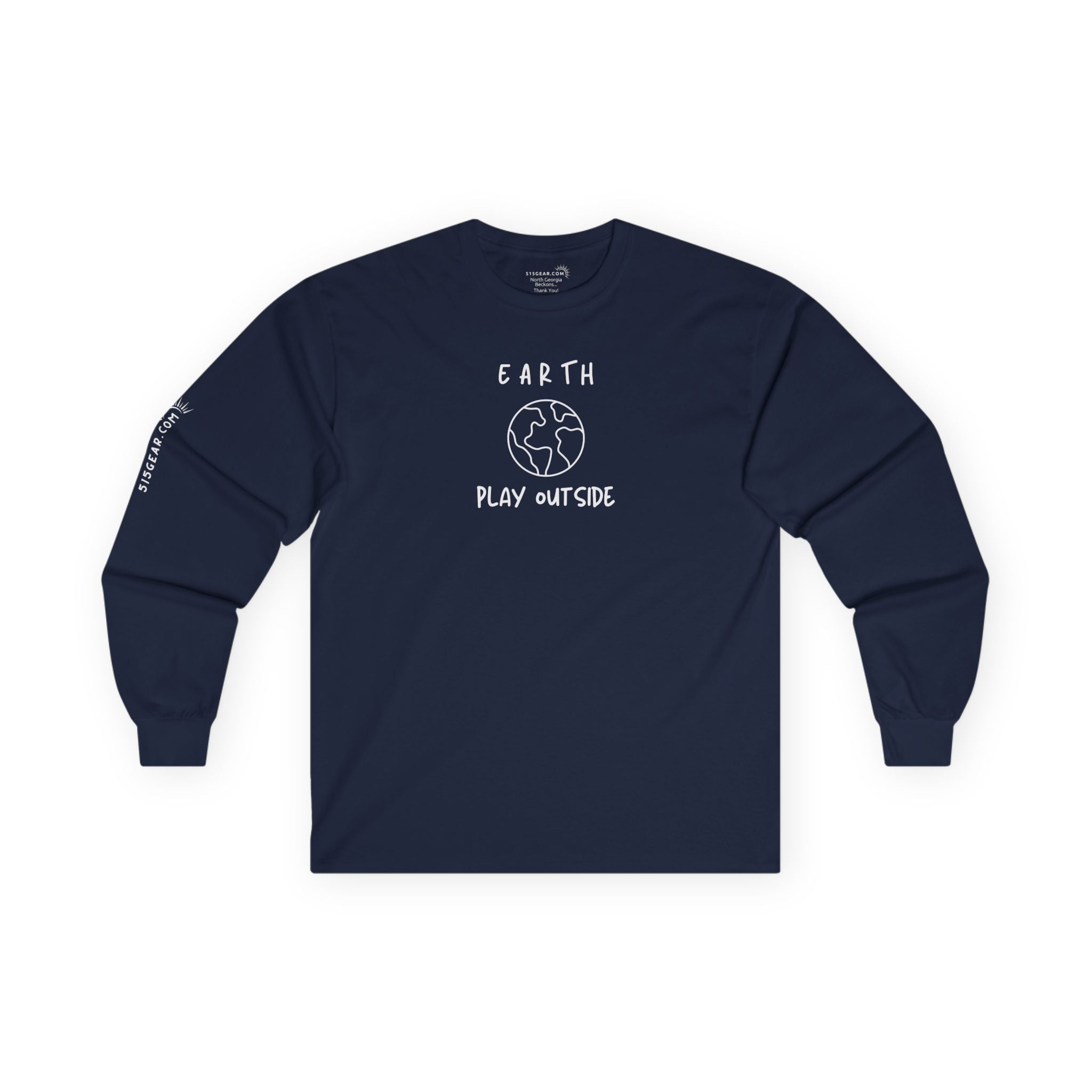 Unisex Adult Long-Sleeve T-shirt, "Earth" design | by 515Gear.com | Play Outside!
