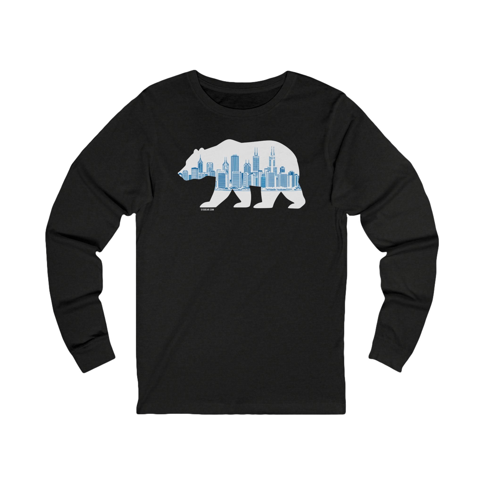 “Bear Down, Chi-Town” Skyline Long Sleeve Tee