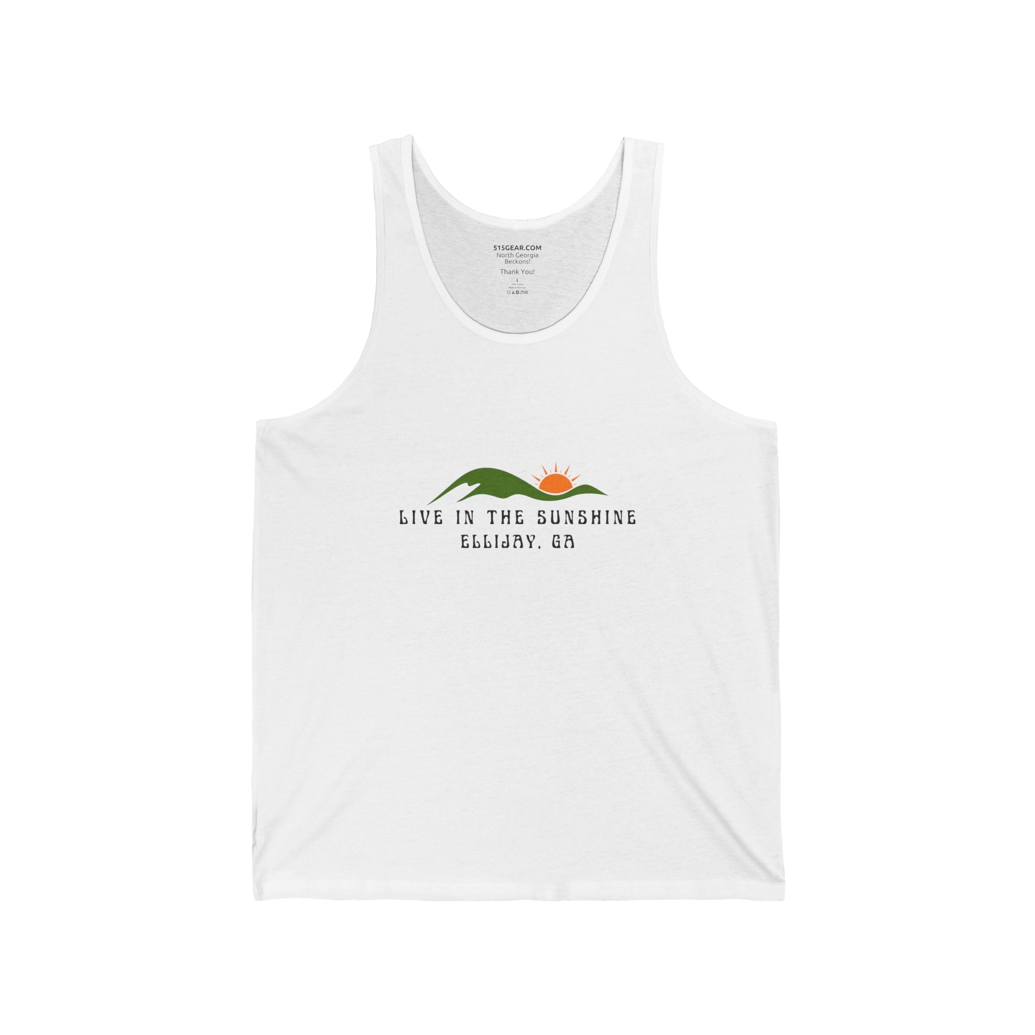 Unisex Adult Tank Top by 515Gear.com | Ellijay, GA | Live in the Sunshine!