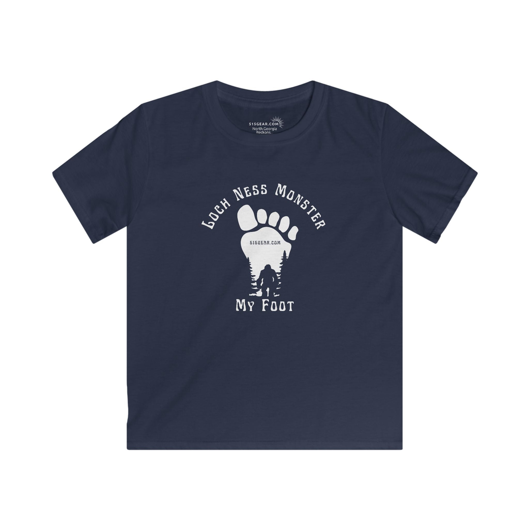Bigfoot “Loch Ness Monster My Foot” Kids’ T-Shirt