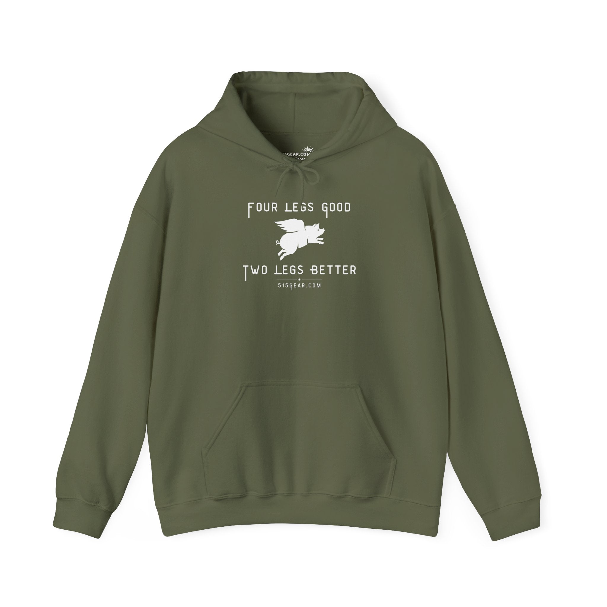 unisex adult hoodie, satirical reference for “Orwellian” lovers | 515Gear.com | anyone love Animal Farm?