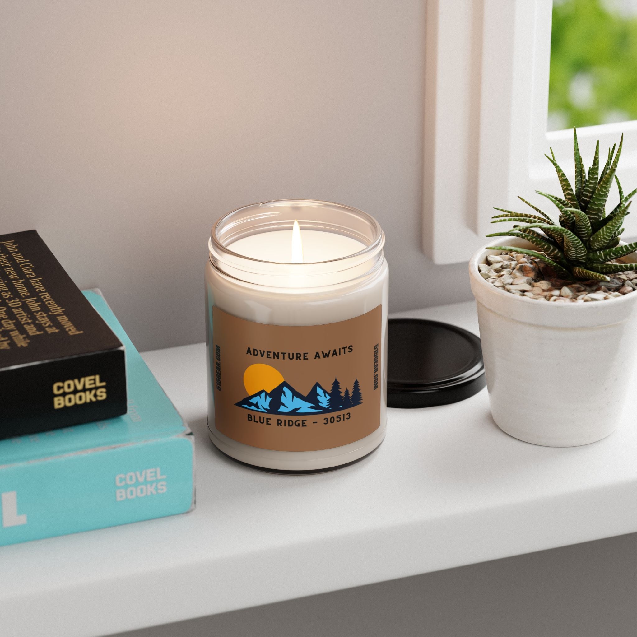 Soy Candle, Adventure Awaits design by 515Gear.com | Blue Ridge, GA | aromatherapy for you!