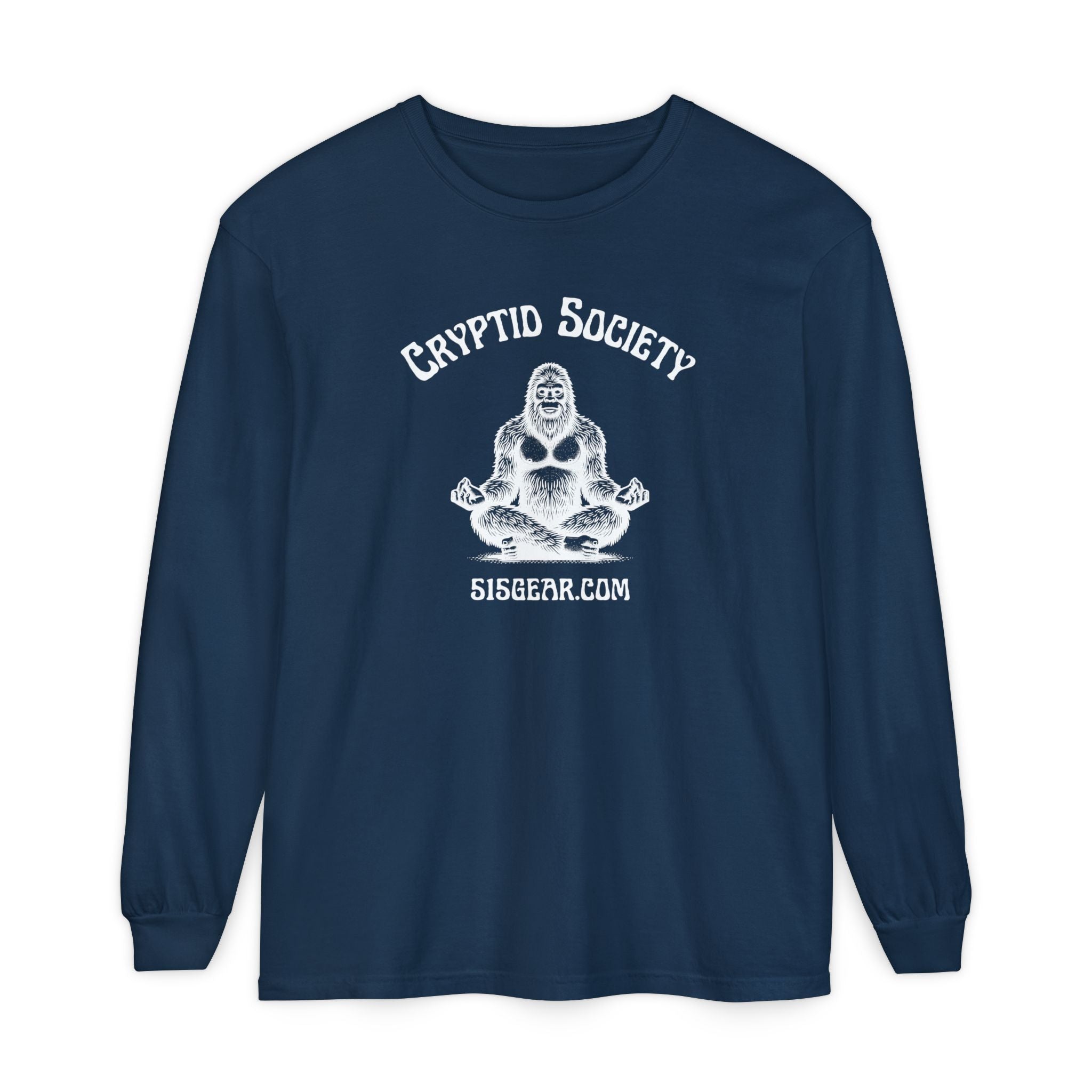 Unisex Adult Long Sleeve T-shirt, Zen Bigfoot Design | 515Gear.com | It's a Zen Thing!