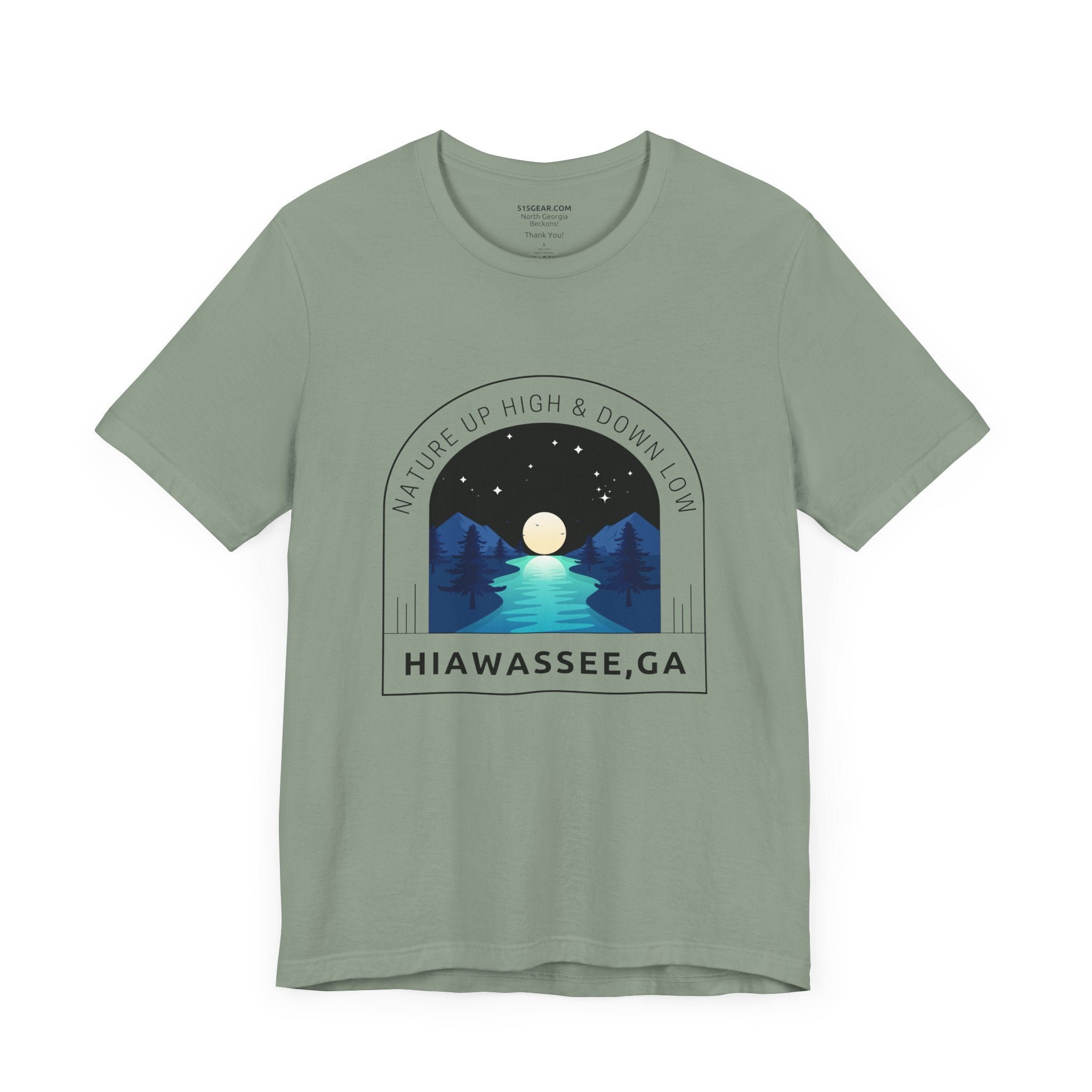 Unisex Adult T-shirt, by 515Gear.com | Hiawassee, GA | Nature up High & Down Below!