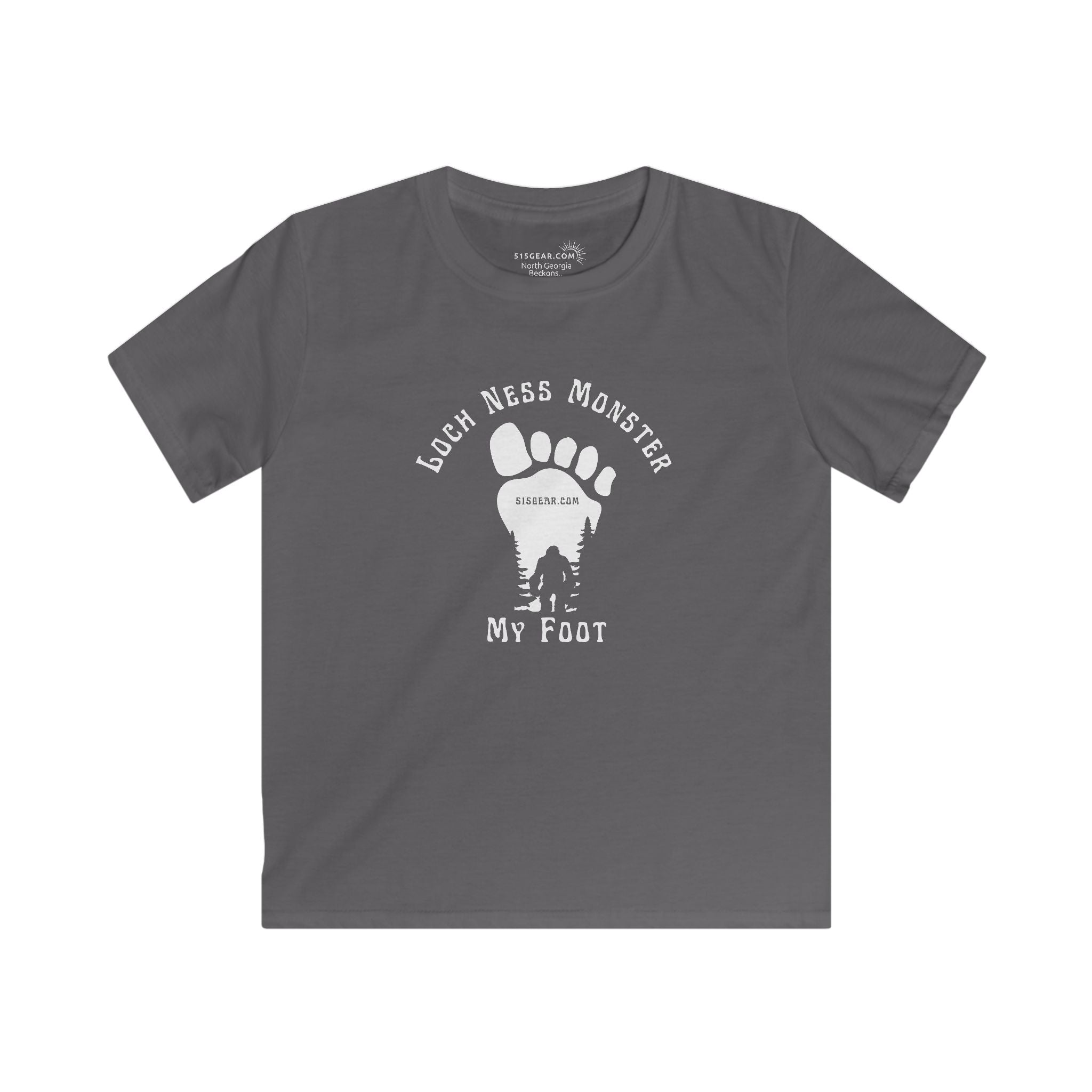 Bigfoot “Loch Ness Monster My Foot” Kids’ T-Shirt