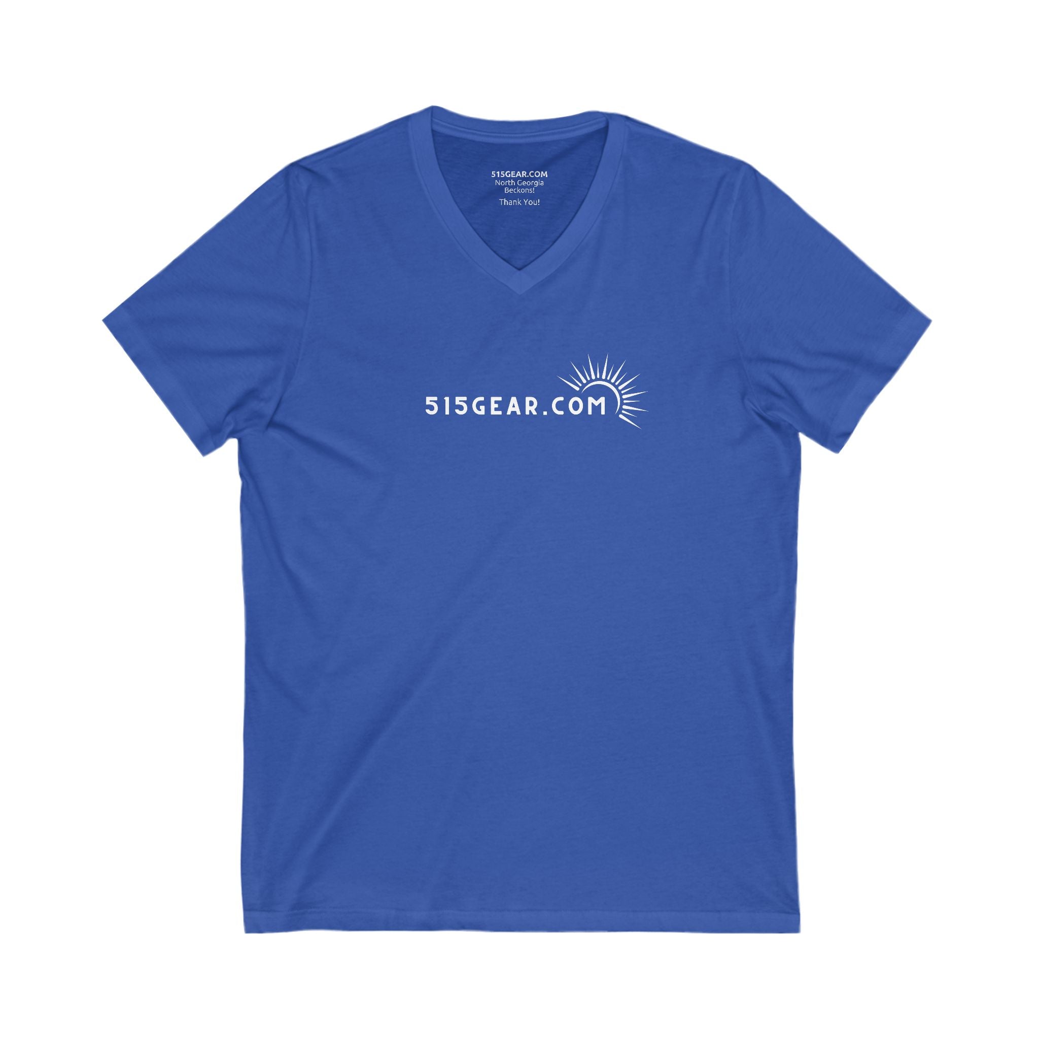Women’s V-Neck T-shirt, Simple, understated design | by 515Gear.com | Celebrate your trip!