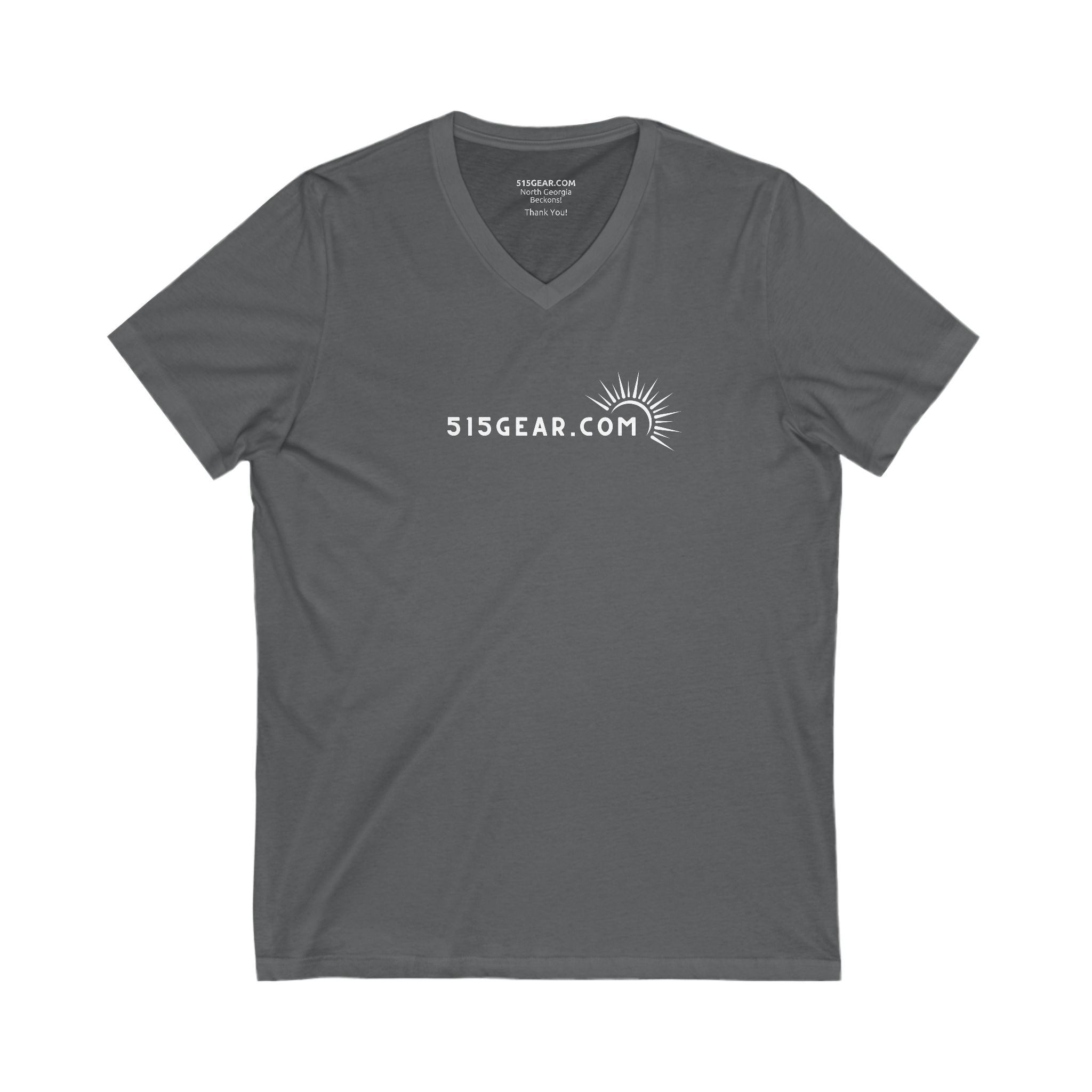 Women’s V-Neck T-shirt, Simple, understated design | by 515Gear.com | Celebrate your trip!