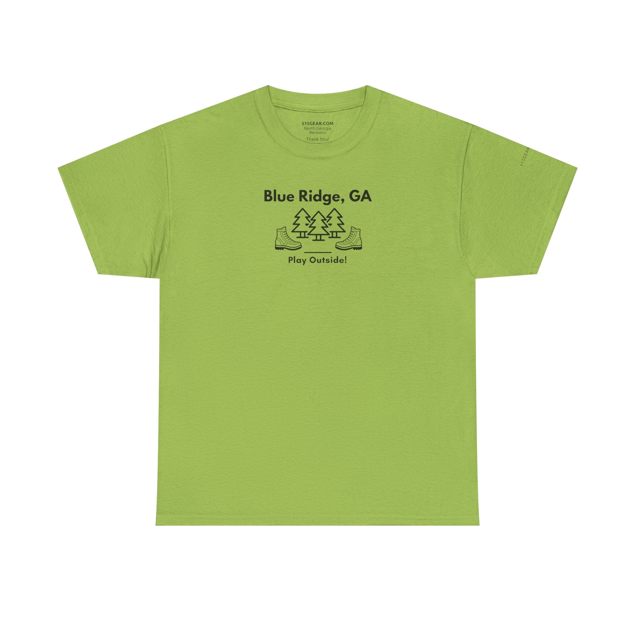Unisex Adult T-shirt, Play Outside, by 515Gear.com | Blue Ridge, GA | Hiking themed t-shirt