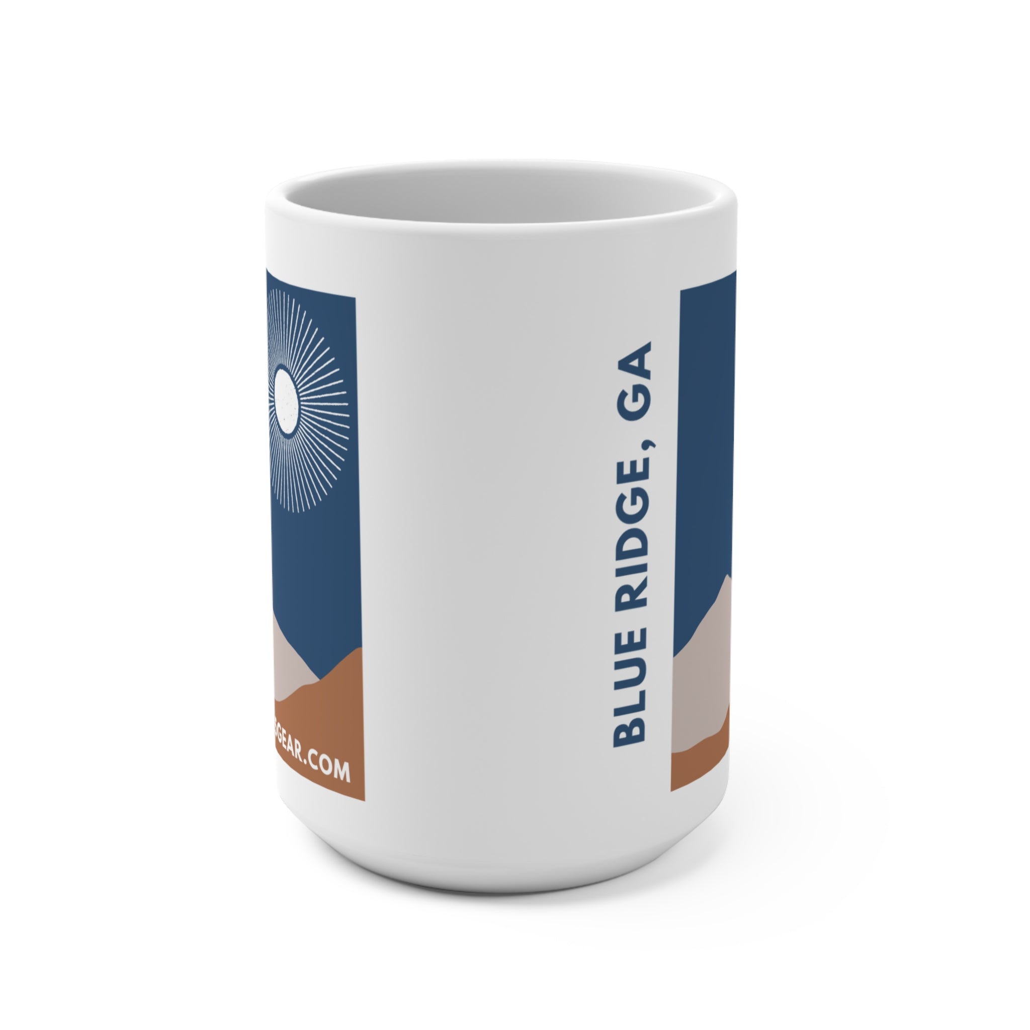North Georgia Mountains Full Moon, Blue Ridge Coffee Mug – 15oz