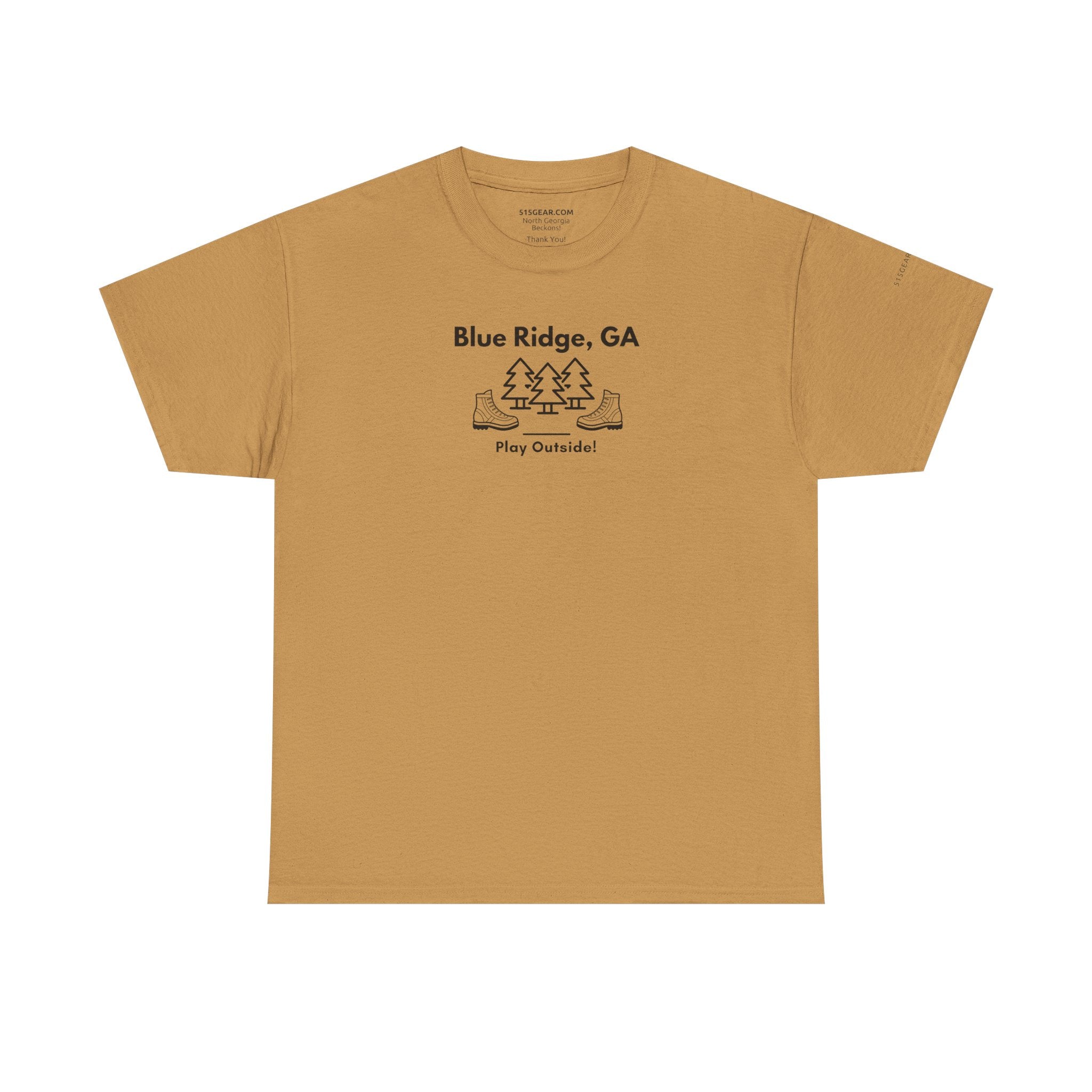 Unisex Adult T-shirt, Play Outside, by 515Gear.com | Blue Ridge, GA | Hiking themed t-shirt